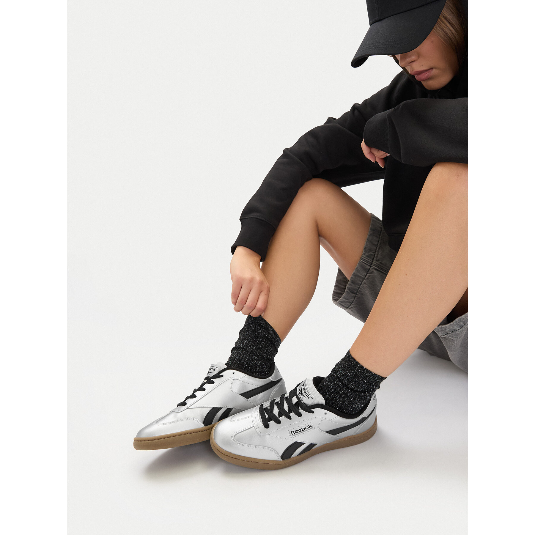 Sneakersy Reebok CEO-FORTE LOUNGER AR30252W-SBS Strieborná