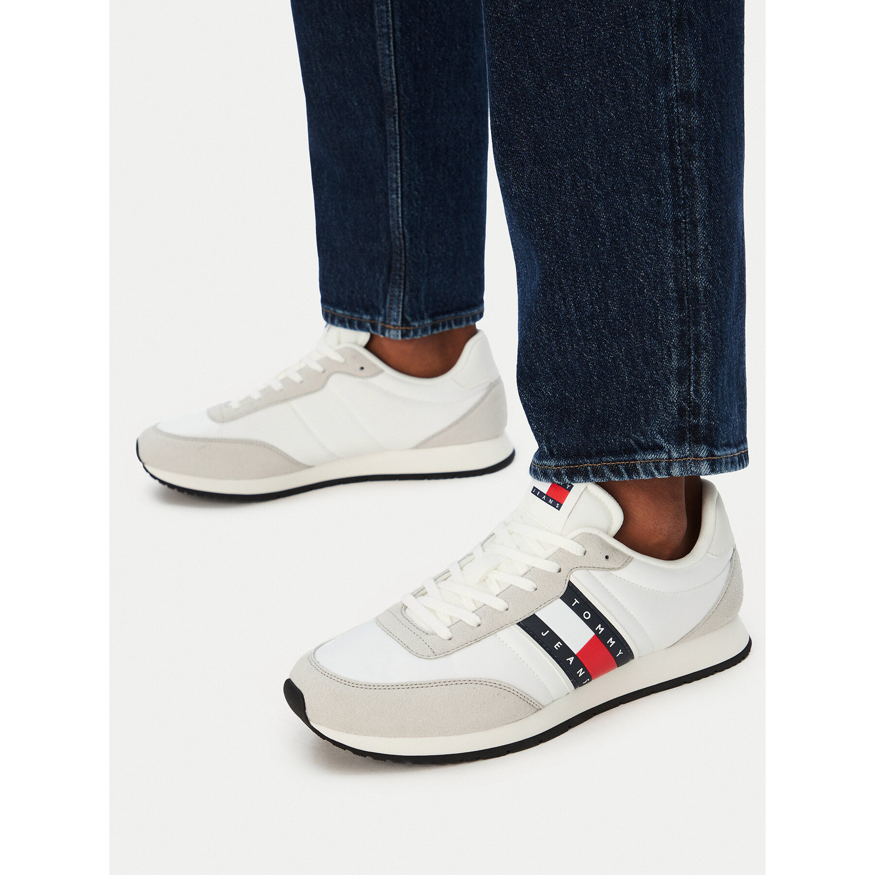 Sneakers Tommy Jeans Tjm Classic Runner EM0EM01709 Alb