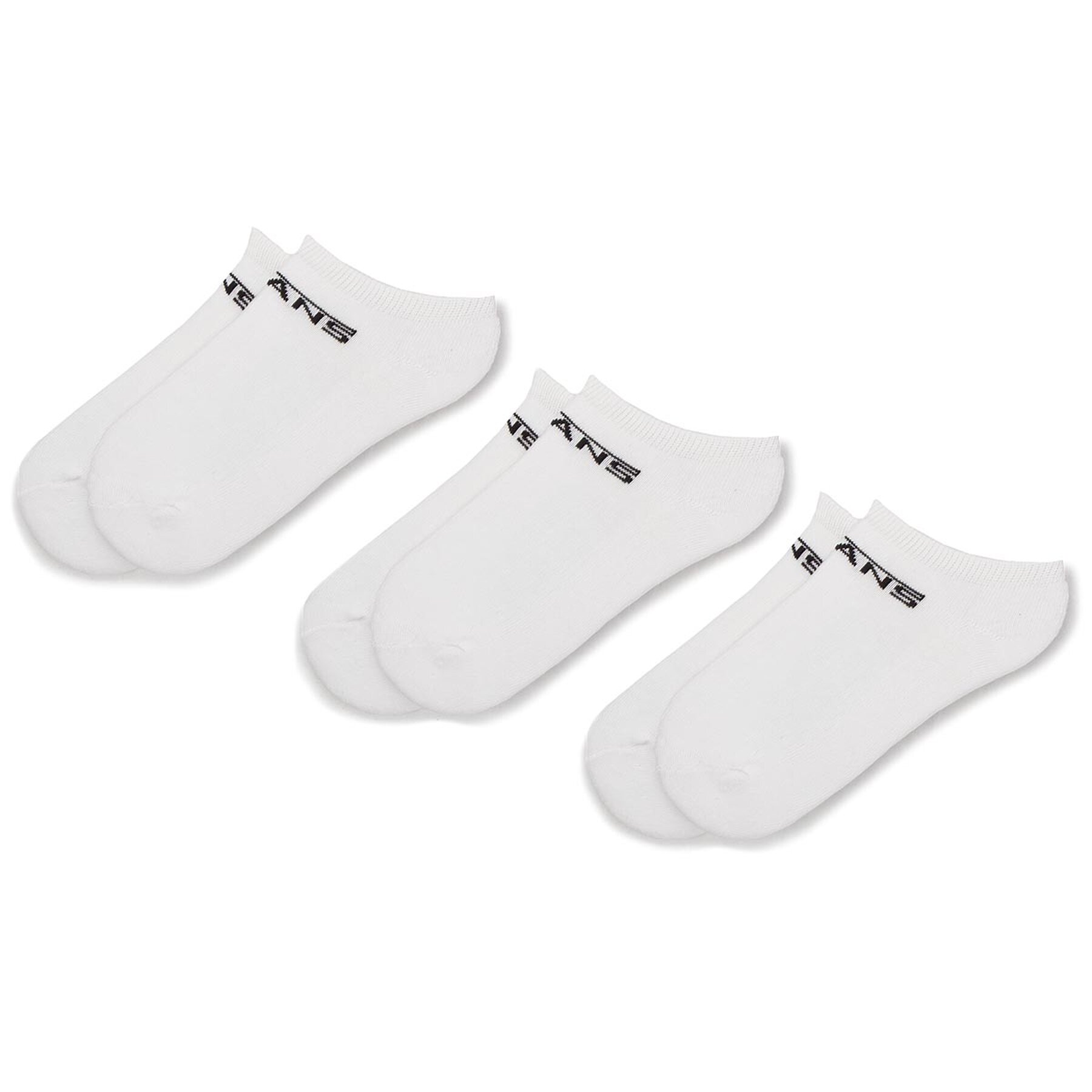 3 pár női bokazokni Vans, Méret: 31.5_36, Fehér, Classic Kick VN000XNRWHT
