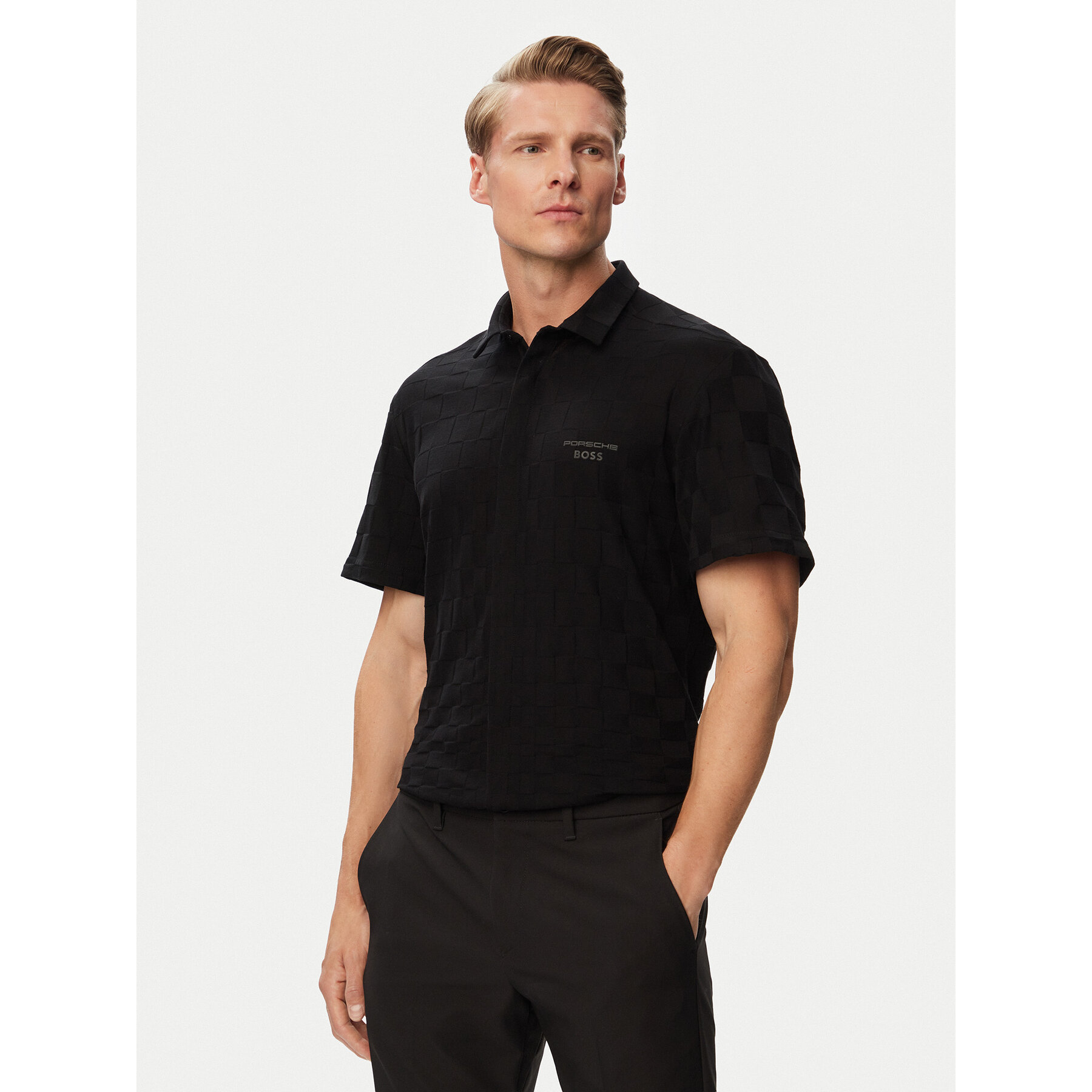 BOSS Poloshirt Spirit70Jacq S 50560415 Schwarz Regular Fit