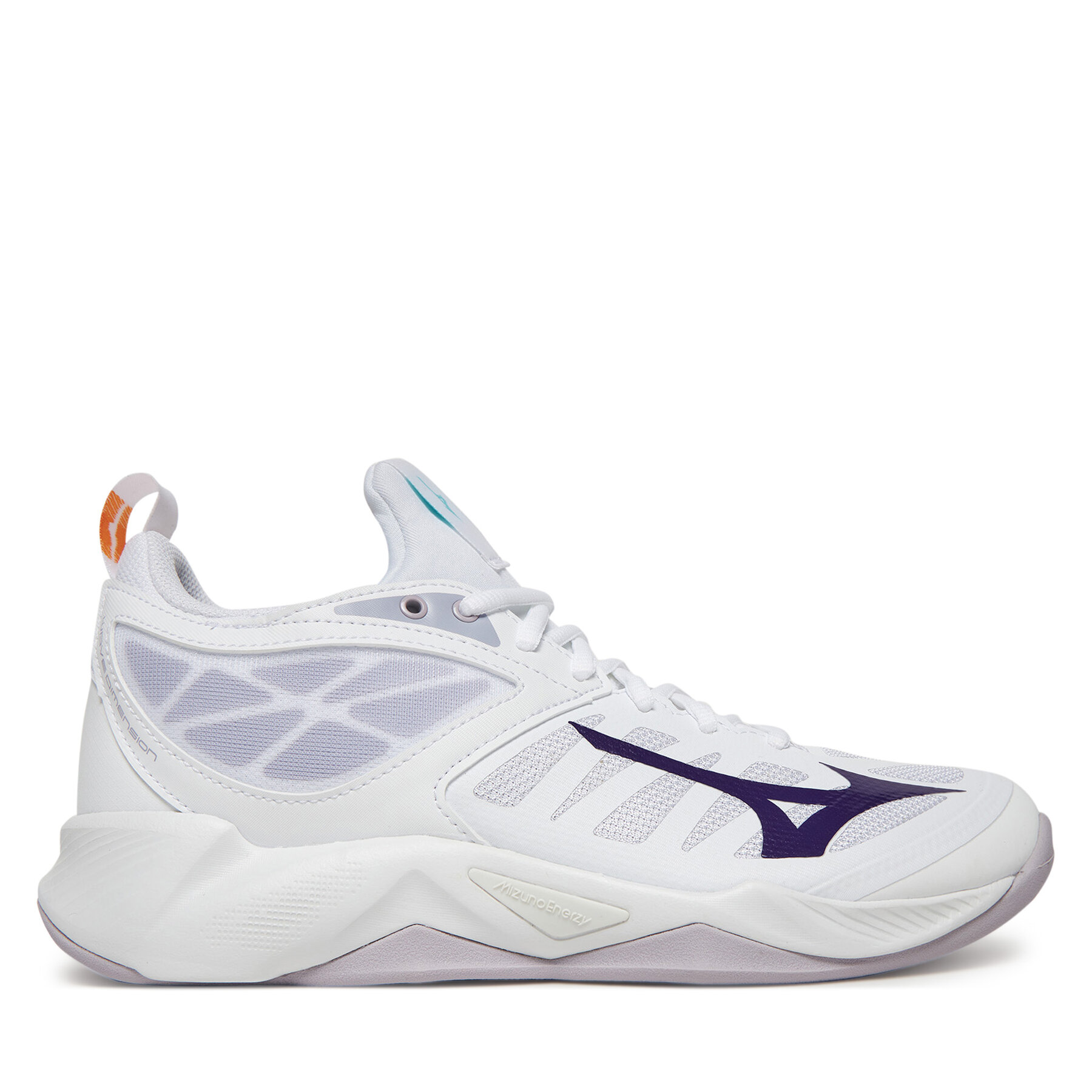Unisex Halové topánky Mizuno, Rozmer: 41, Biela, Wave Dimension V1GC2240