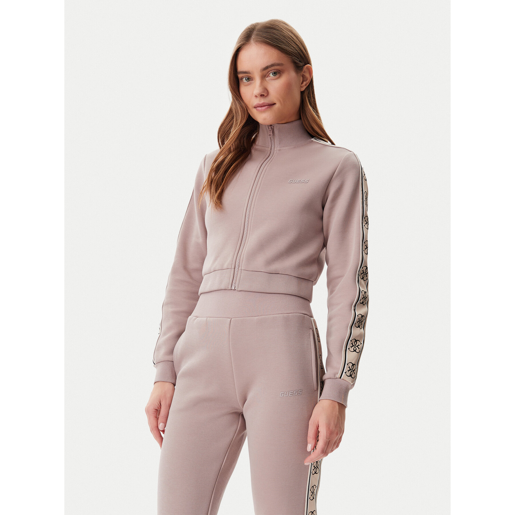Guess Sweatshirt V3RQ12 KB3P2 Braun Regular Fit