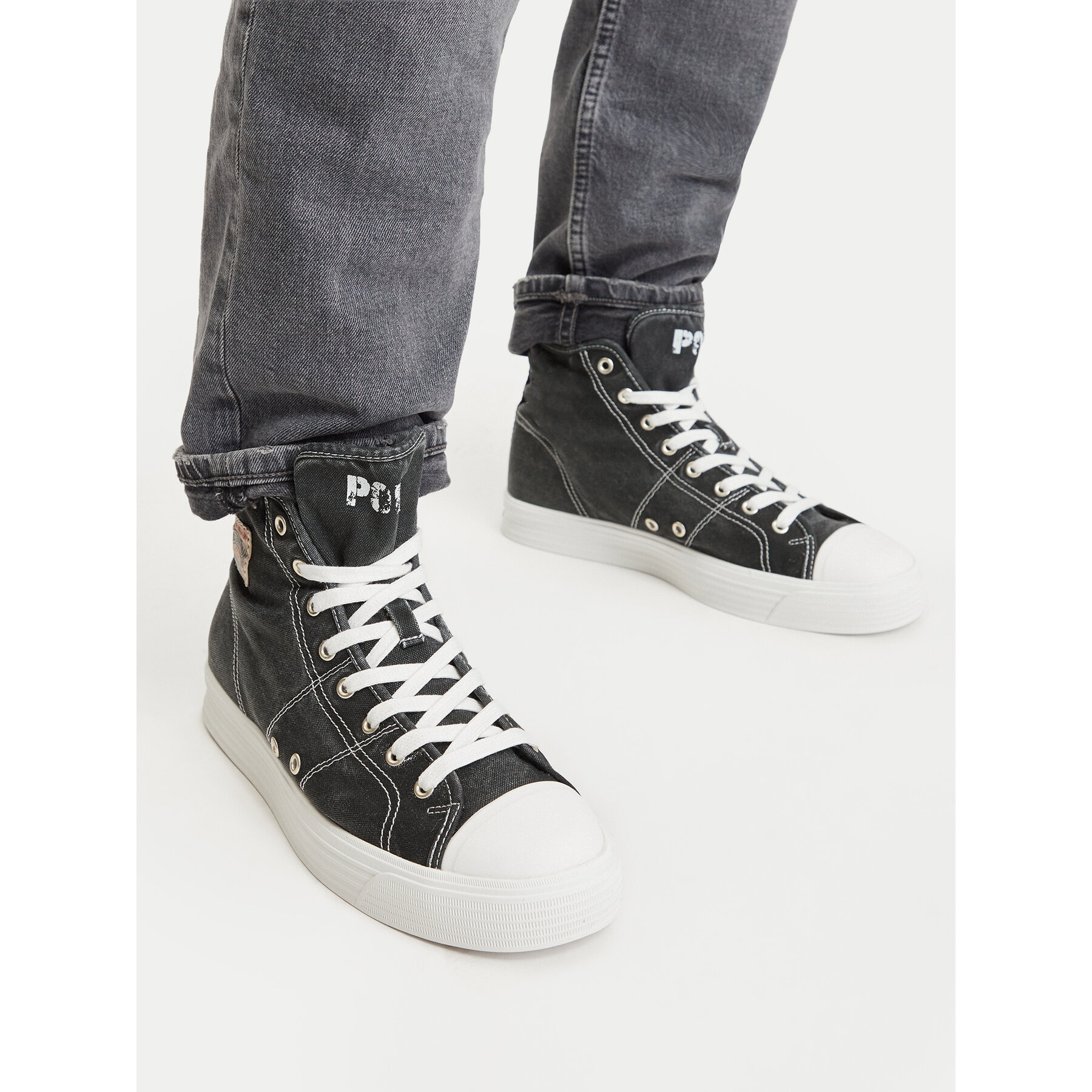 Tenisice Polo Ralph Lauren Ayers Mid Sk Ltl 809P07628003 Crna