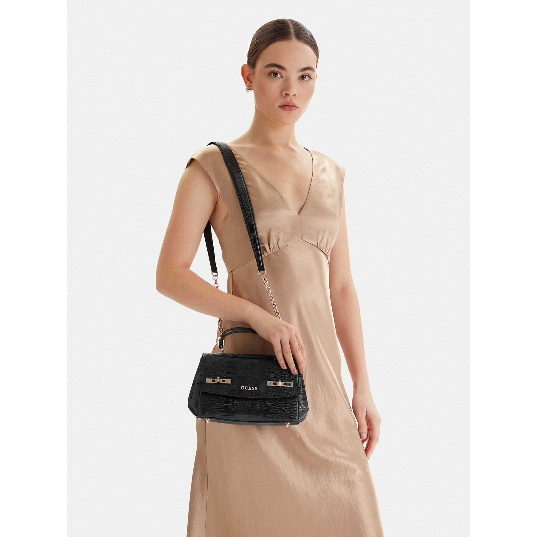 Τσάντα Guess Melinda HWKL99 33200 Μαύρο