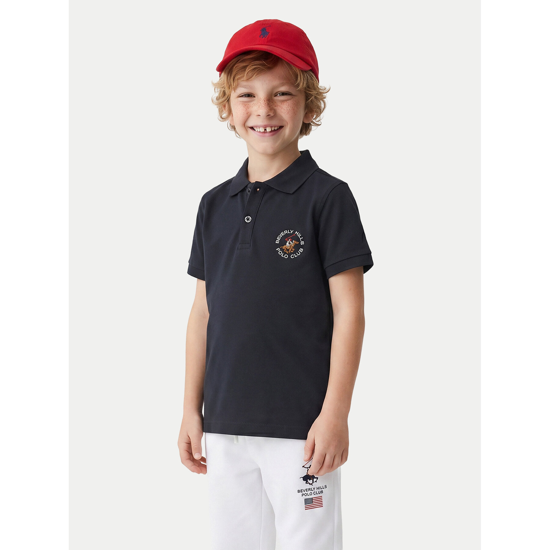 Beverly Hills Polo Club Polo P-SS26B-P42560 Tamnoplava Regular Fit