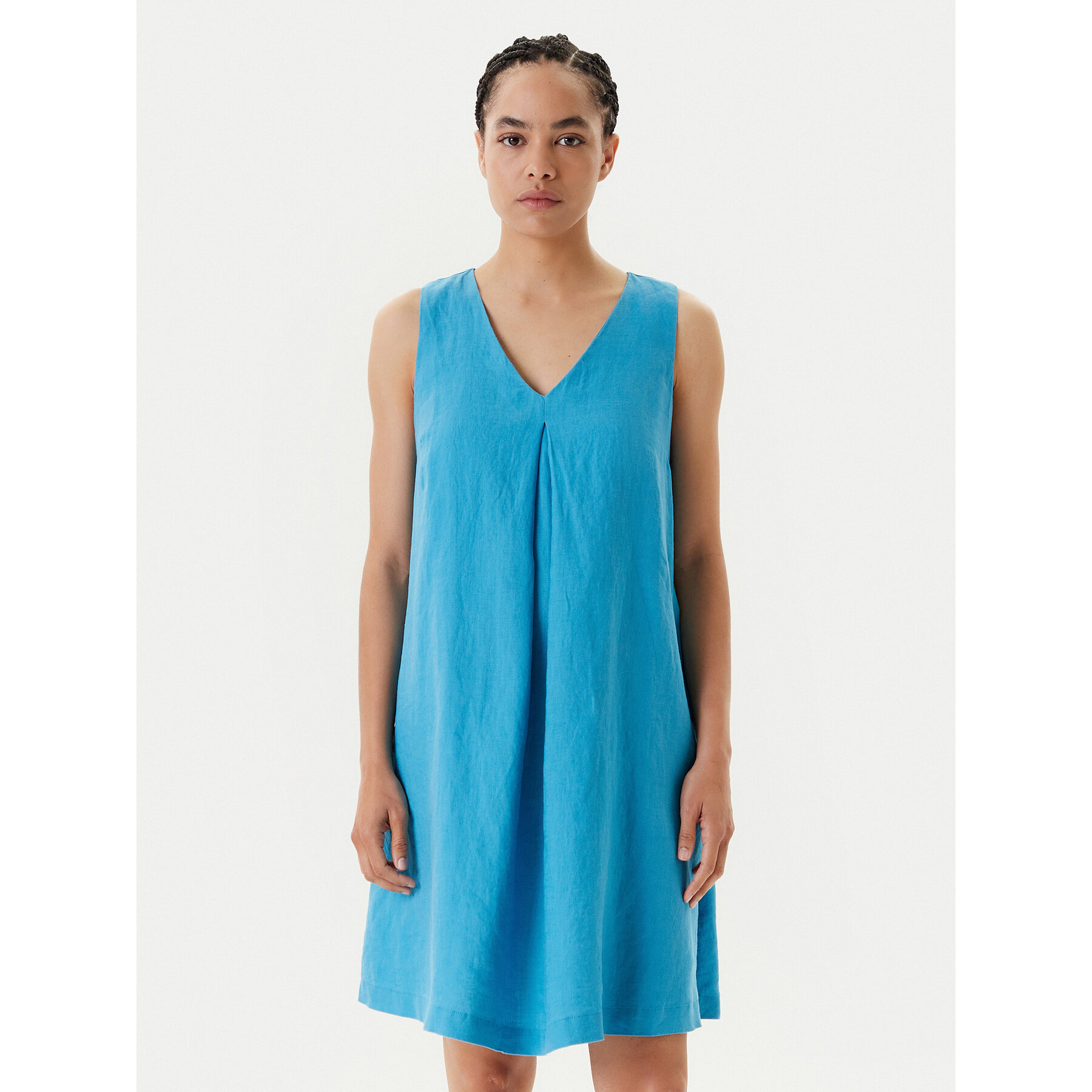 United Colors Of Benetton Sommerkleid 4AGHDV0AX Blau Relaxed Fit