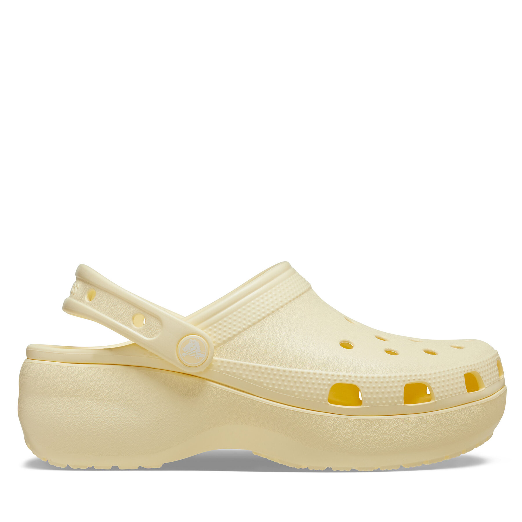 Damskie Klapki Crocs, Rozmiar 42-43 Beżowy Classic Platform Clog W 206750