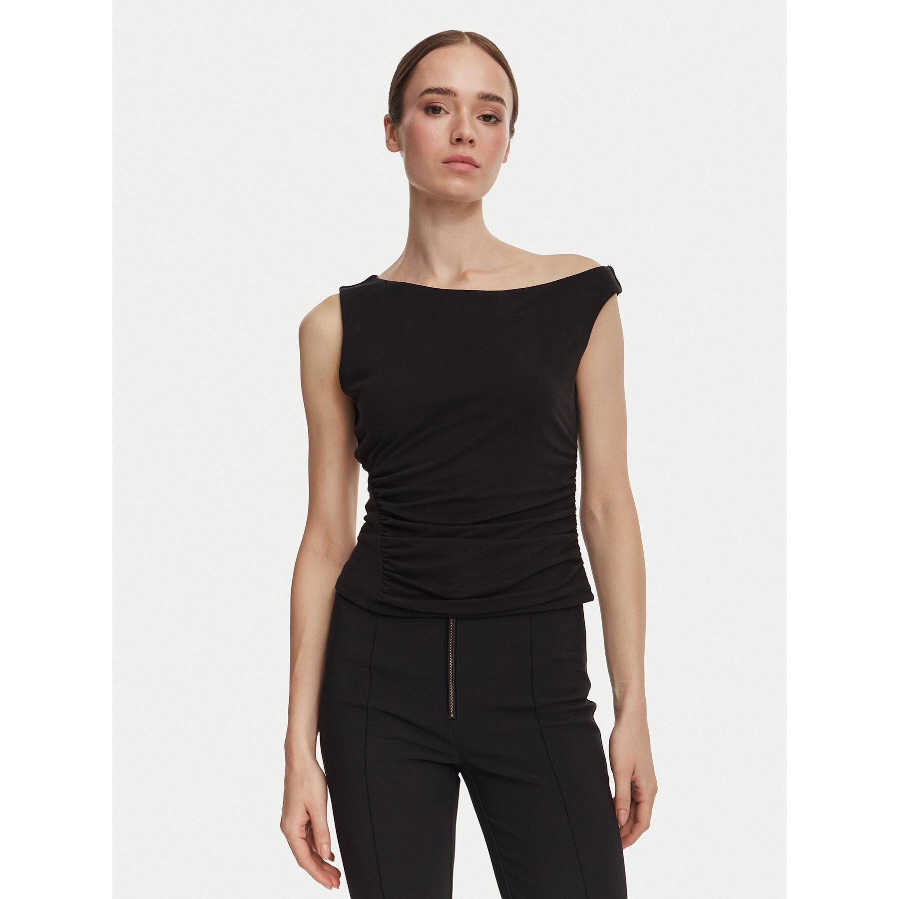 Guess Top W6YP38 K4517 Črna Slim Fit