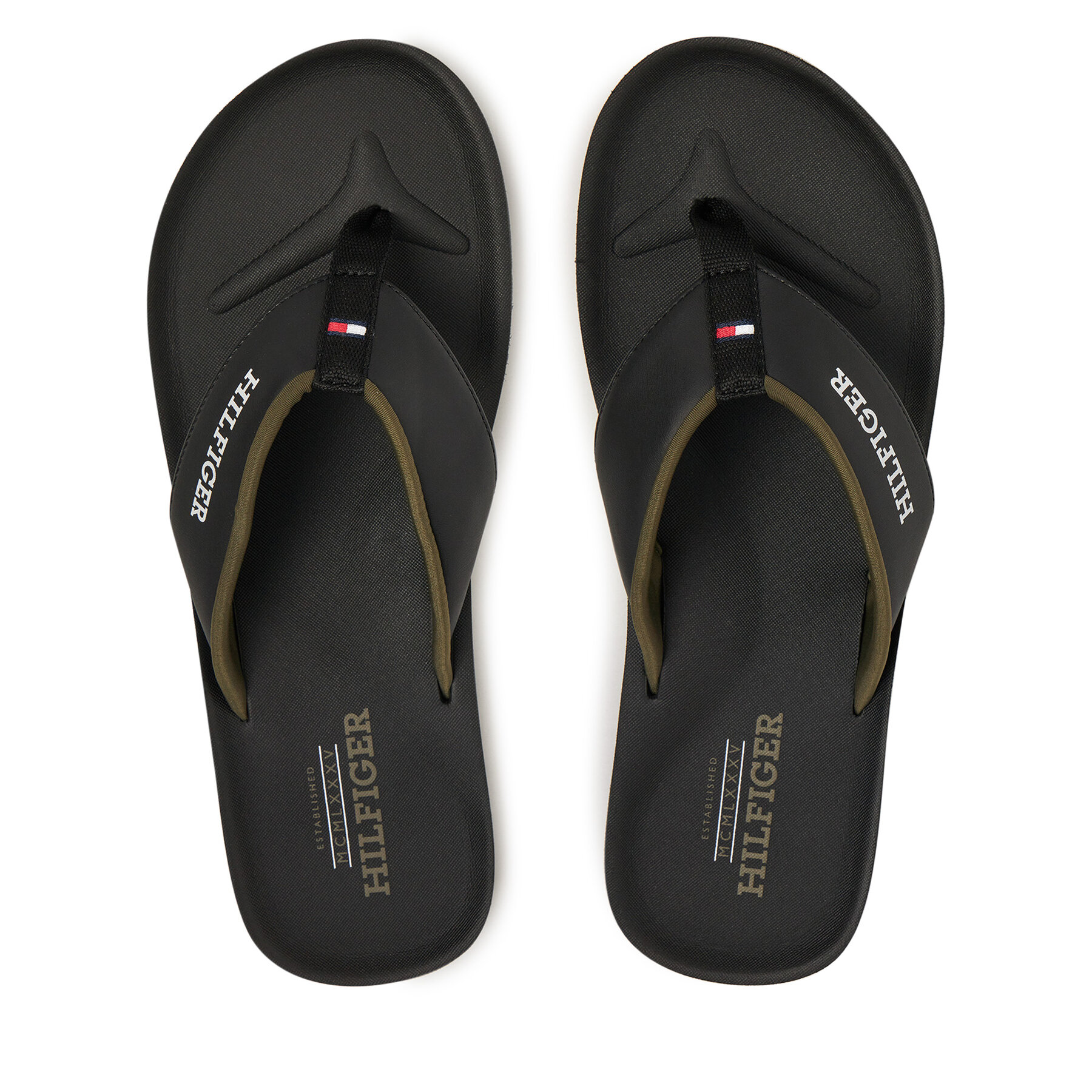Tommy Hilfiger Σαγιονάρες Tommy Hilfiger Padded Comfort Hilfiger B Sandal FM0FM05440 Μαύρο