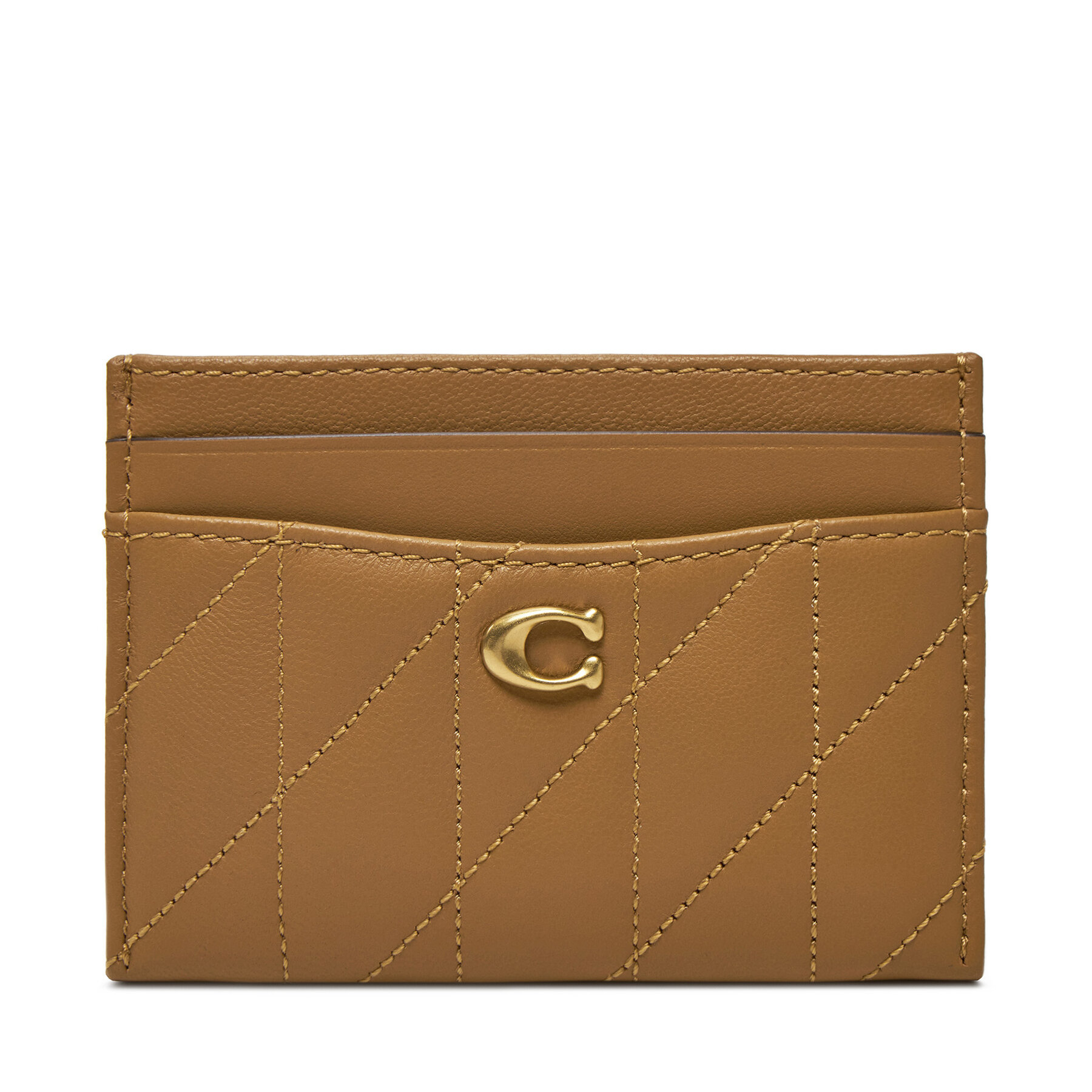 Custodie per carte di credito Coach CM434 Marrone, Taglia 00, taglia : 00