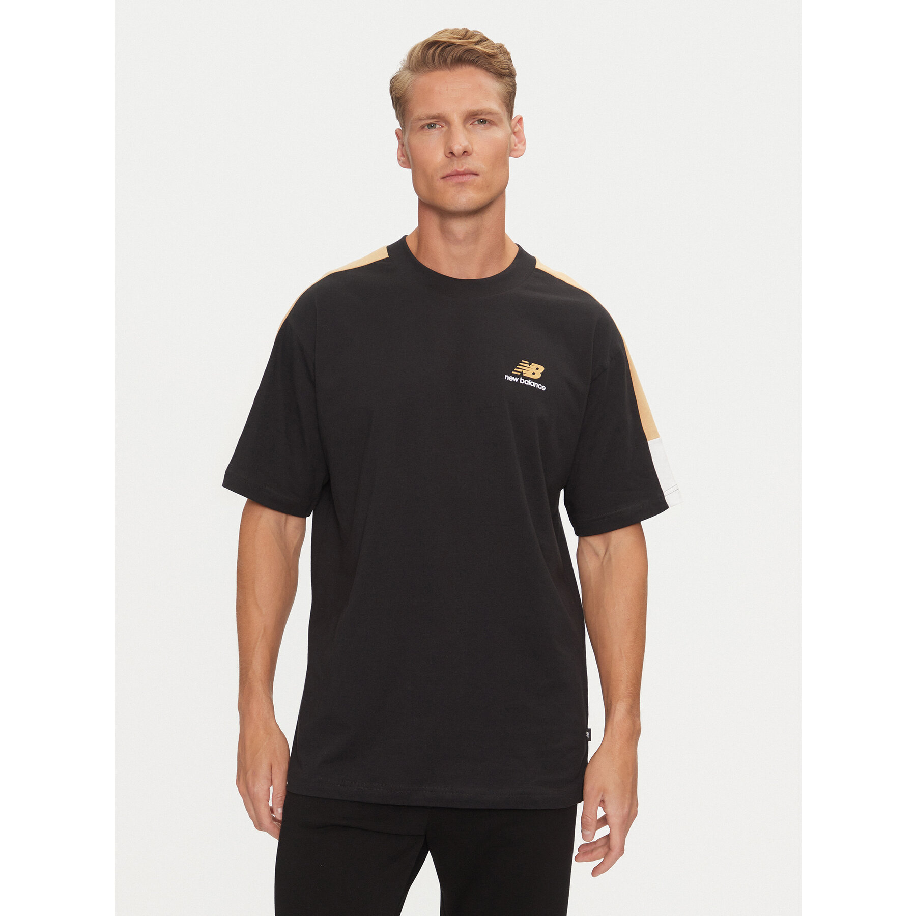 New Balance T-Shirt Classics MT43526BK Μαύρο Relaxed Fit