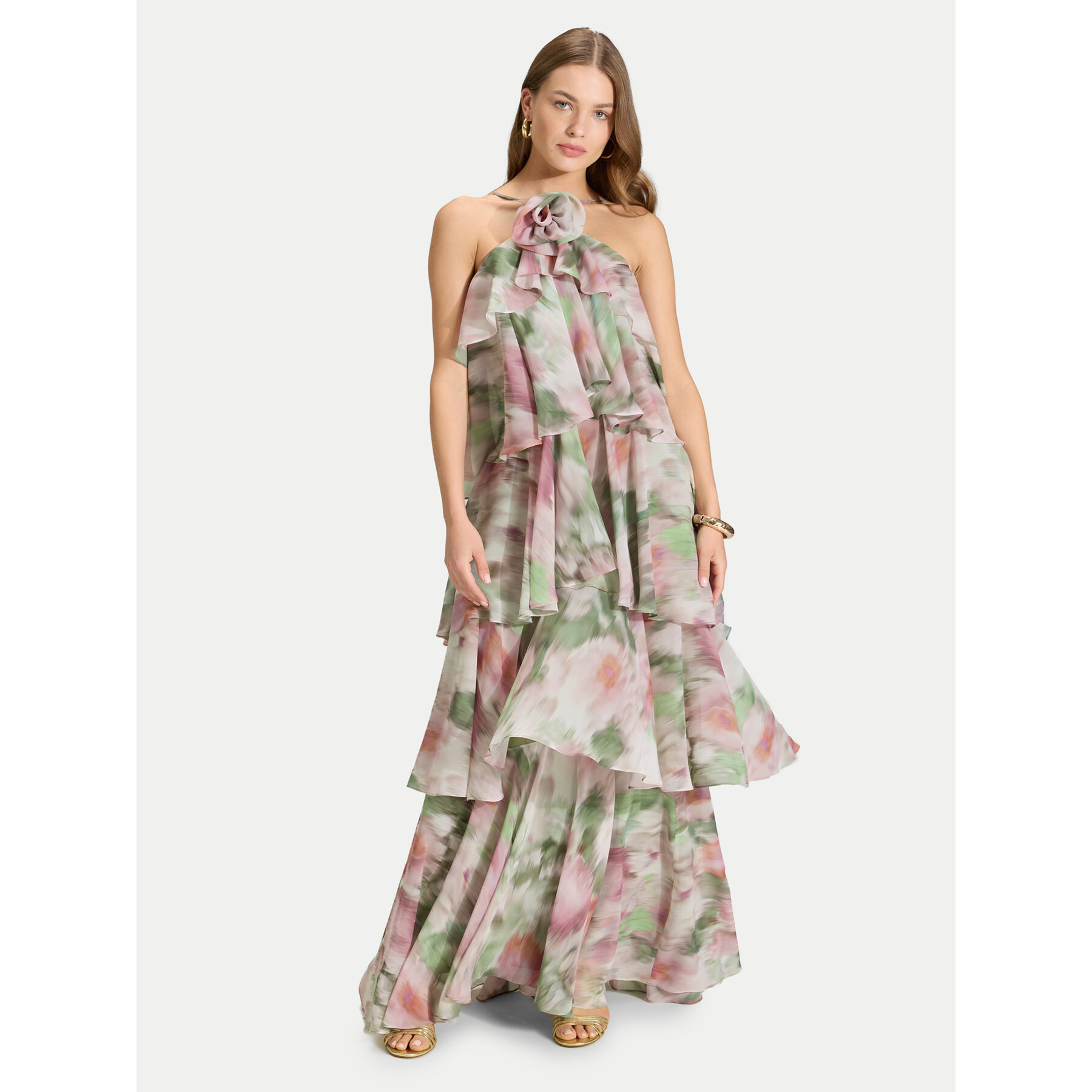 Swing Abendkleid 5AK11600 Bunt Regular Fit
