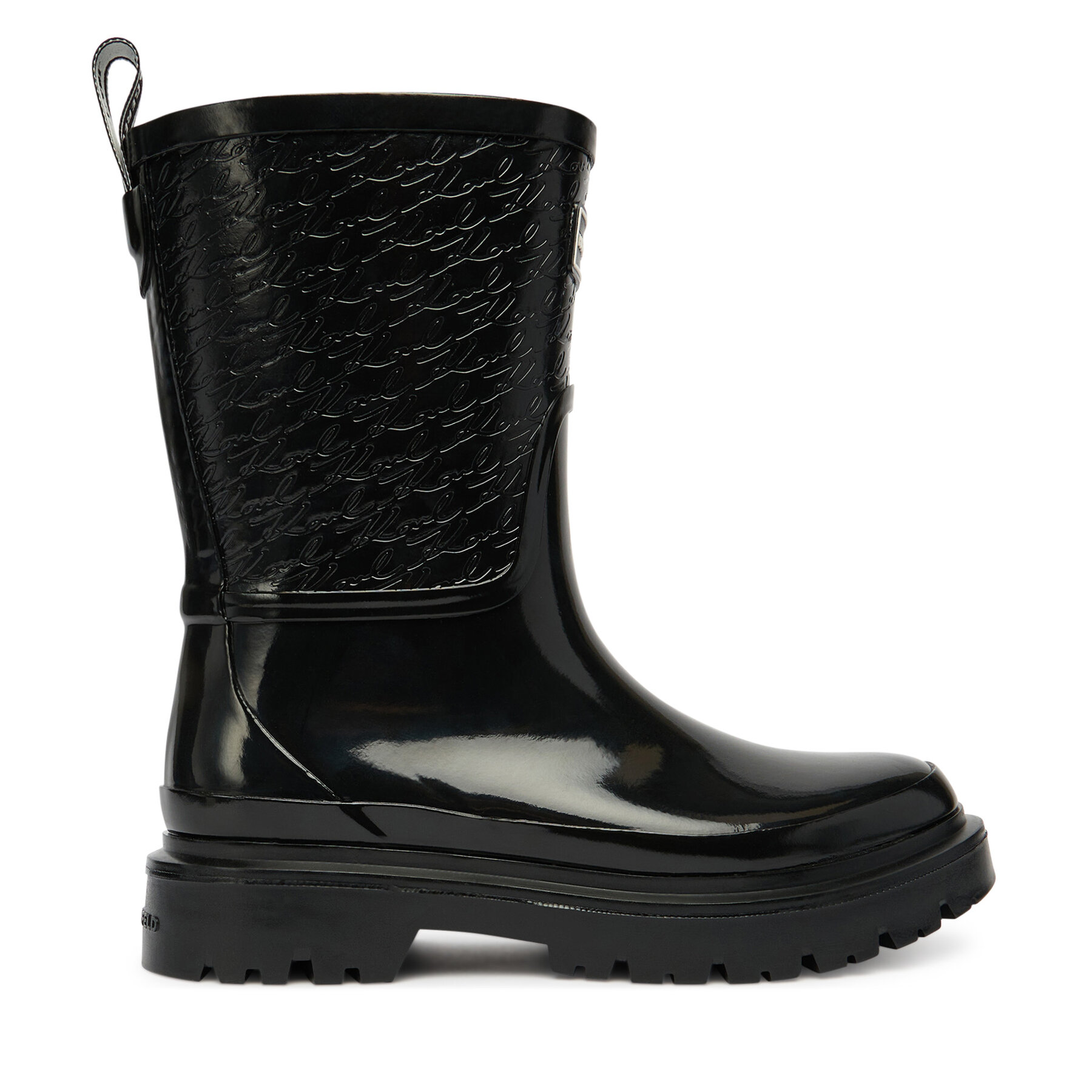 Gumicsizma KARL LAGERFELD KL47170 Fekete