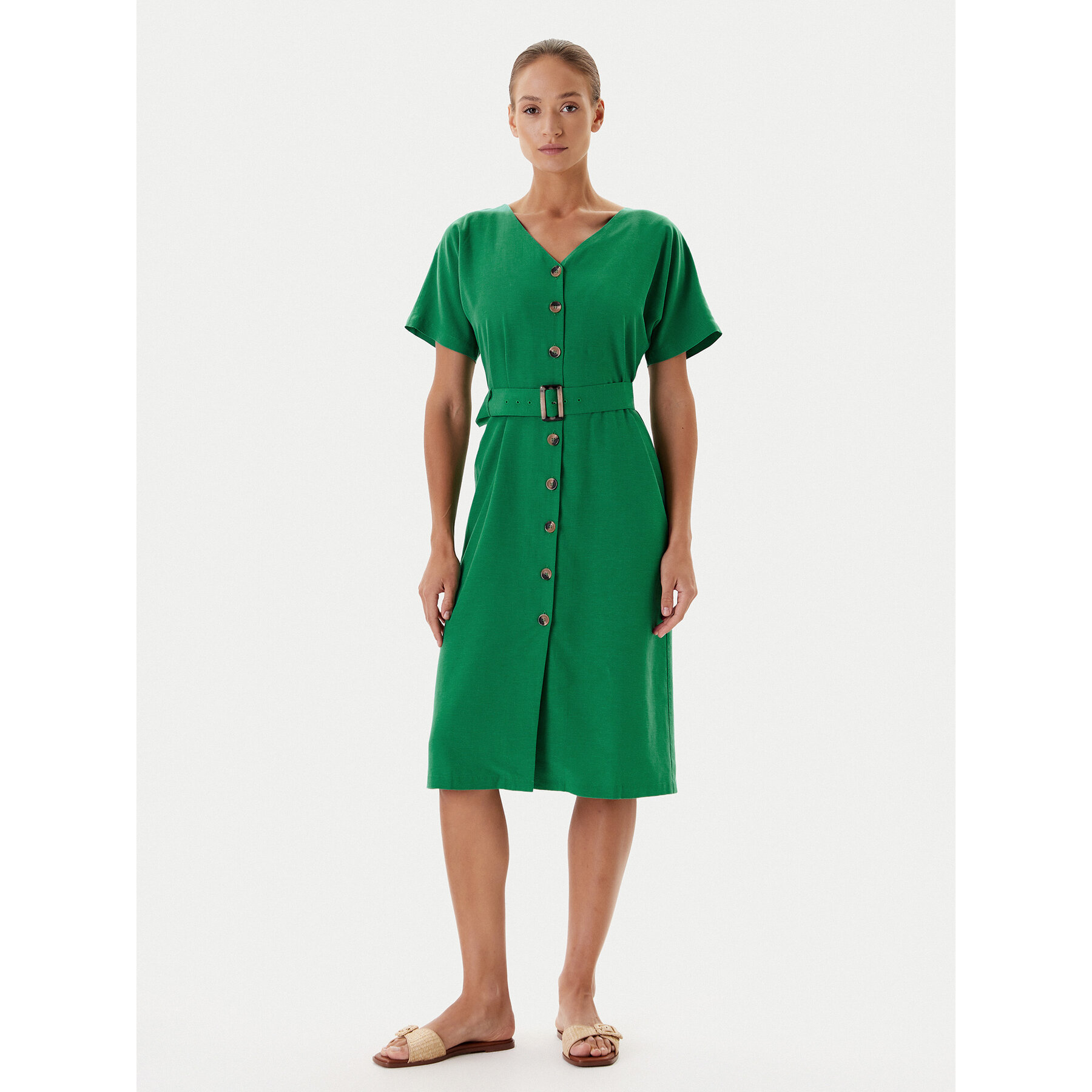Tatuum Sommerkleid Loria T2543.193 Grün Regular Fit