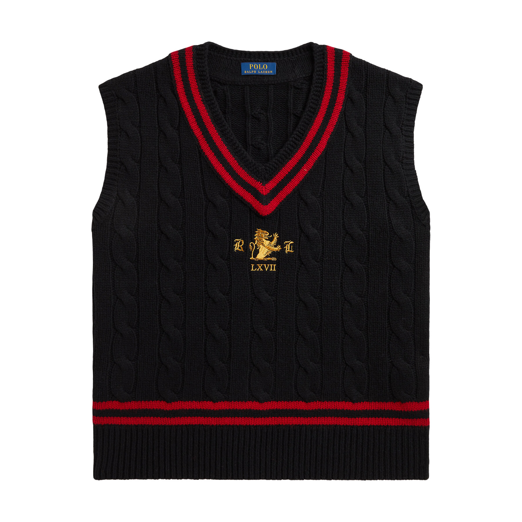 Polo Ralph Lauren Pullover 710B28790001 Schwarz Regular Fit