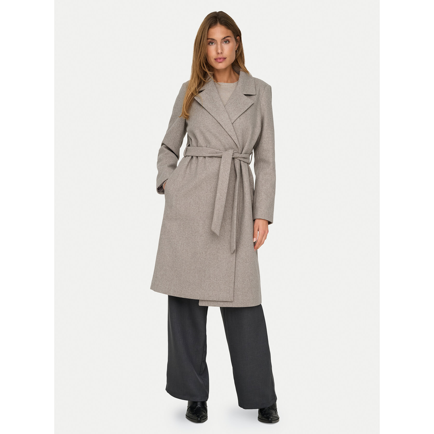 ONLY Übergangsmantel Alvilda 15314362 Beige Regular Fit
