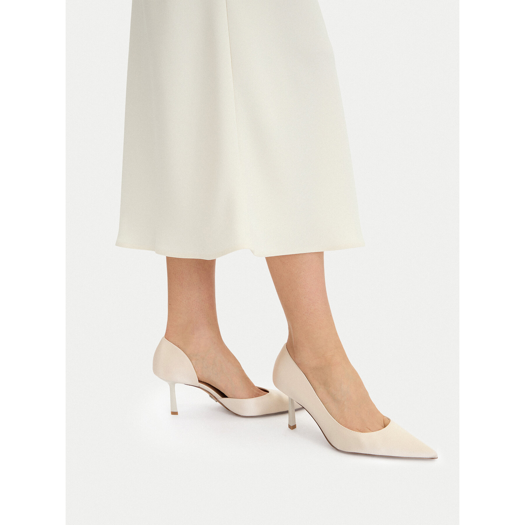 Čevlji z visoko peto Steve Madden Vena 11005286 Bela