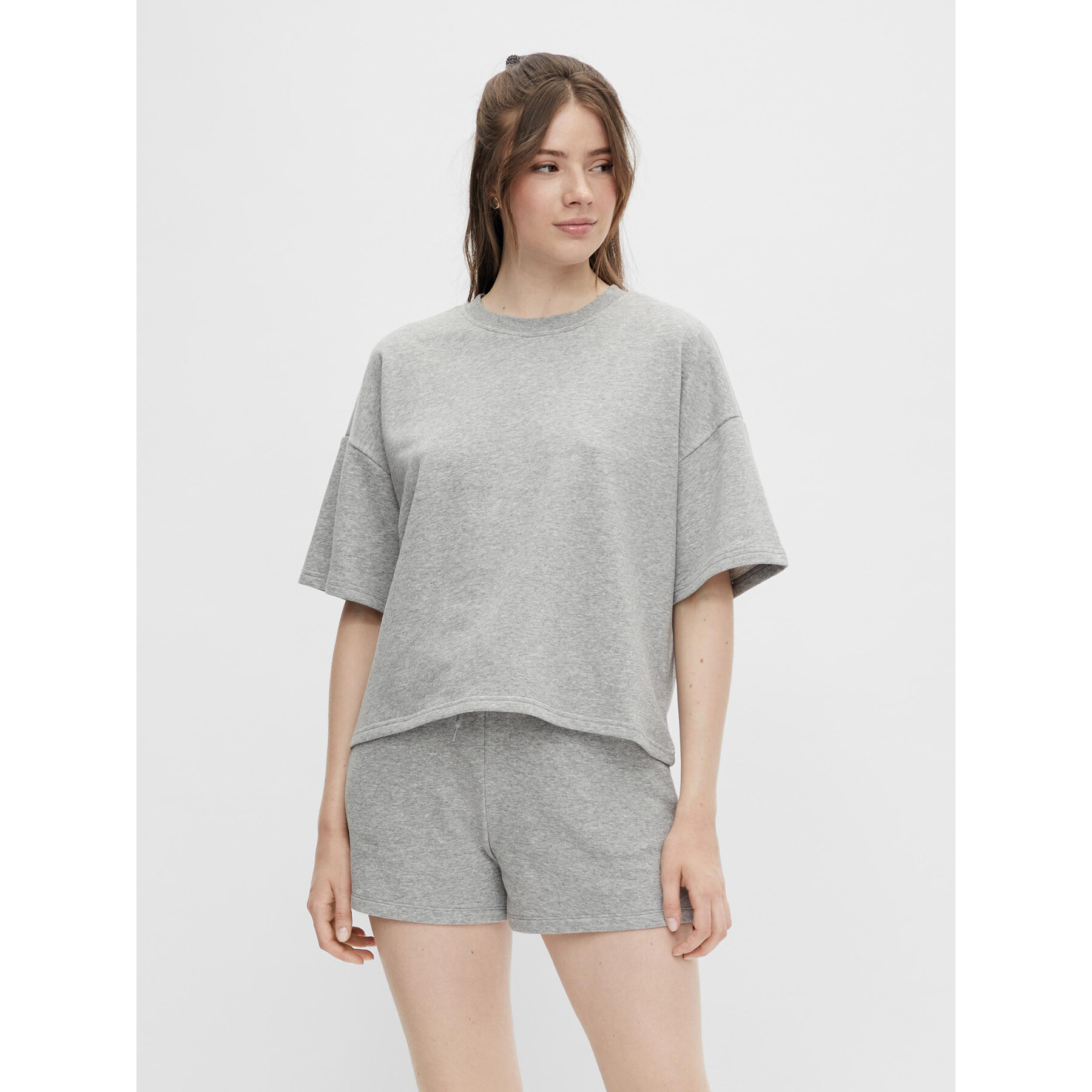 Pieces T-shirt Chilli Summer 17118870 Grigio Loose Fit