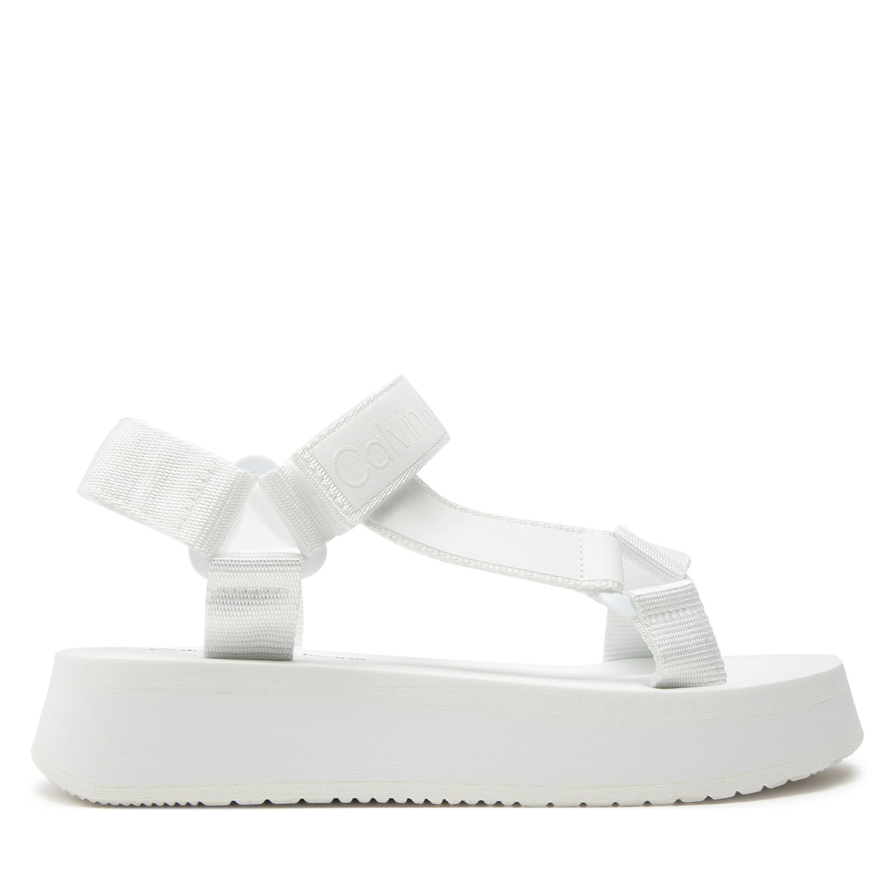 Női Szandál Calvin Klein Jeans, Méret: 39, Fehér, Sandal Velcro Webbing Dc YW0YW01353