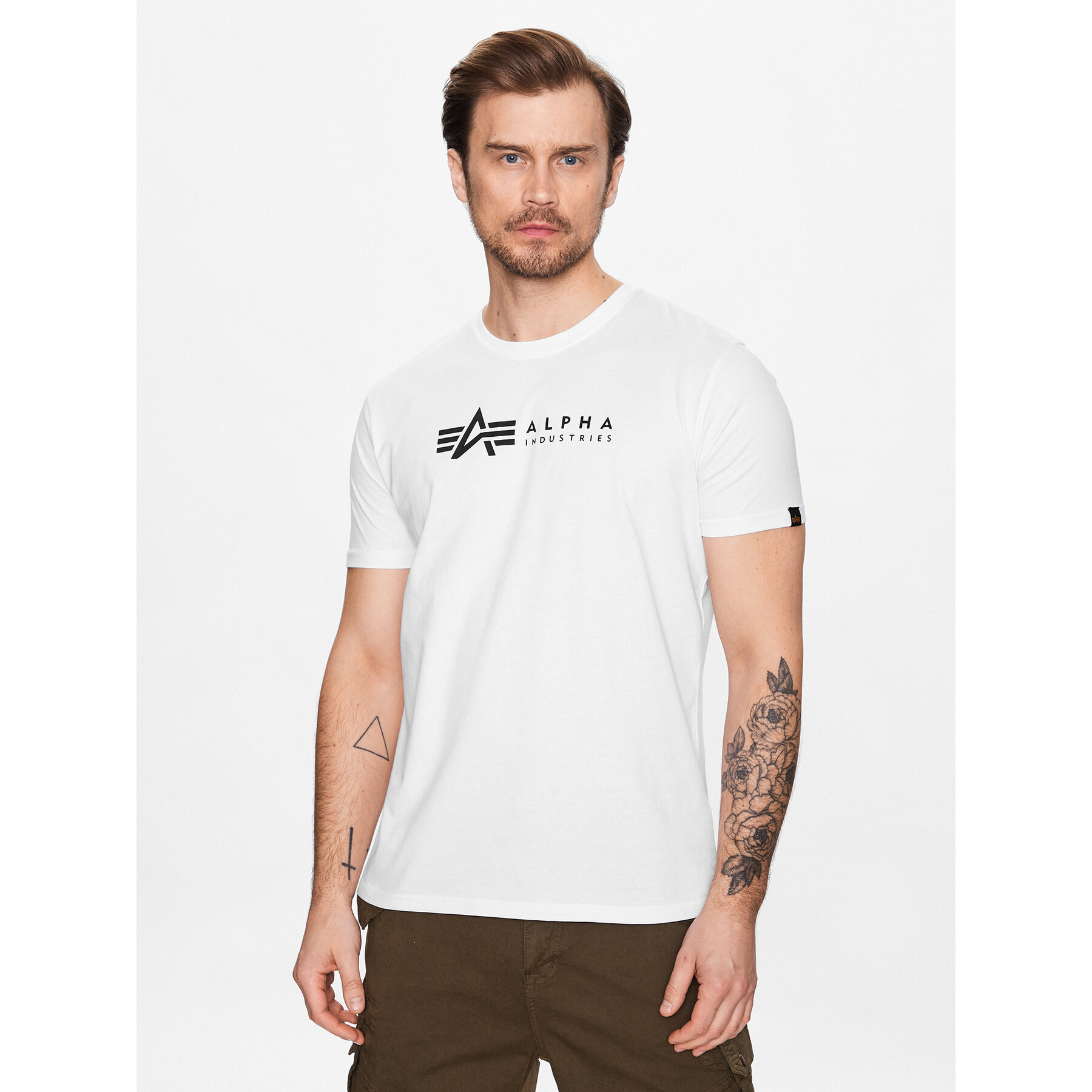 Alpha Industries Σετ t-shirts Alpha Label 118534 Λευκό Regular Fit