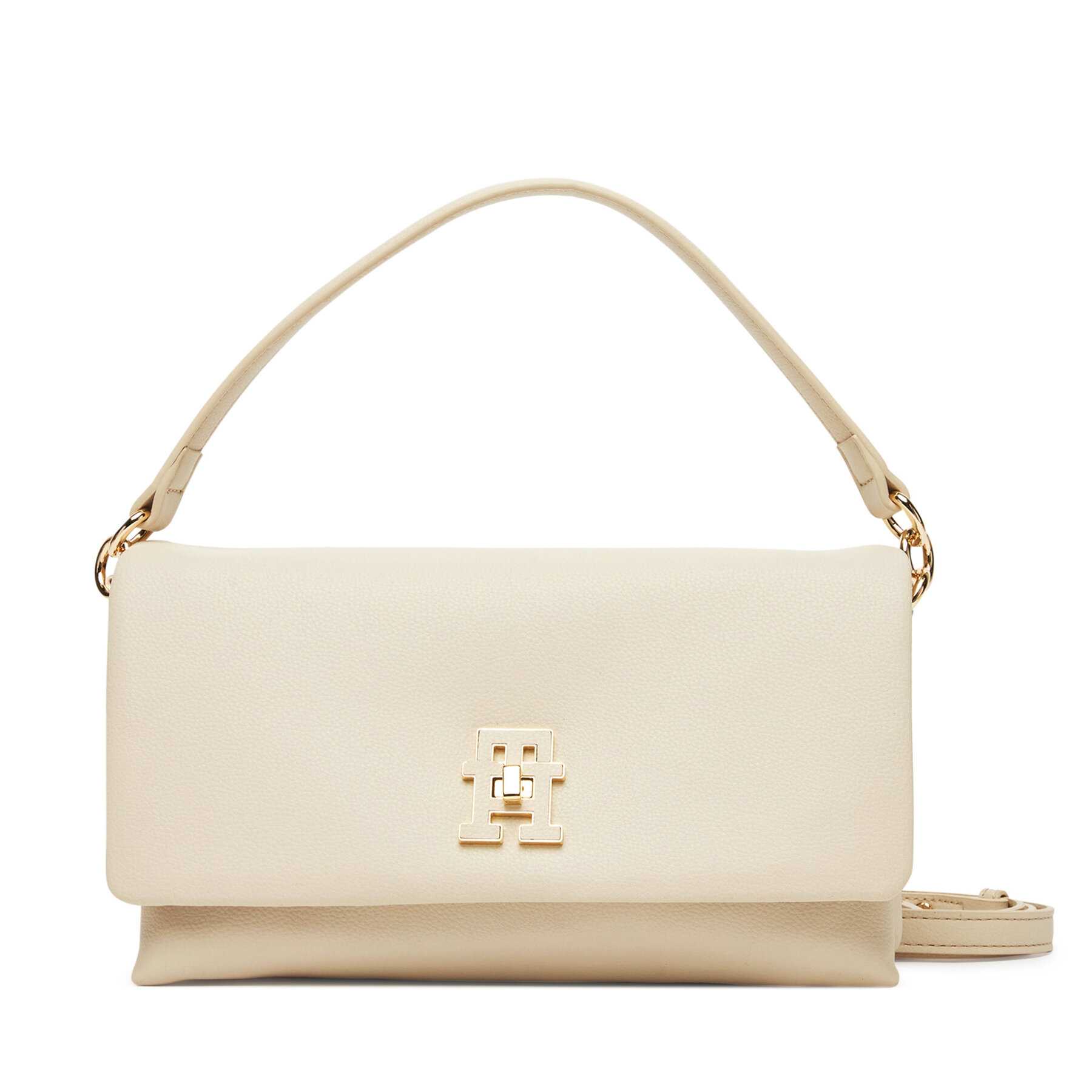 Дамска чанта Tommy Hilfiger Th Modern Conv Crossover AW0AW17465 Бежов