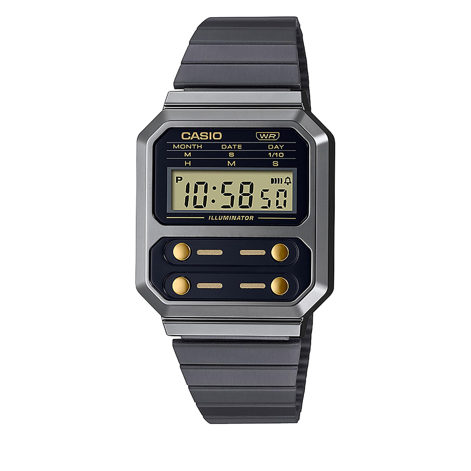 Męski Casio Zegarek Szary Vintage A100WEGG-1A2EF
