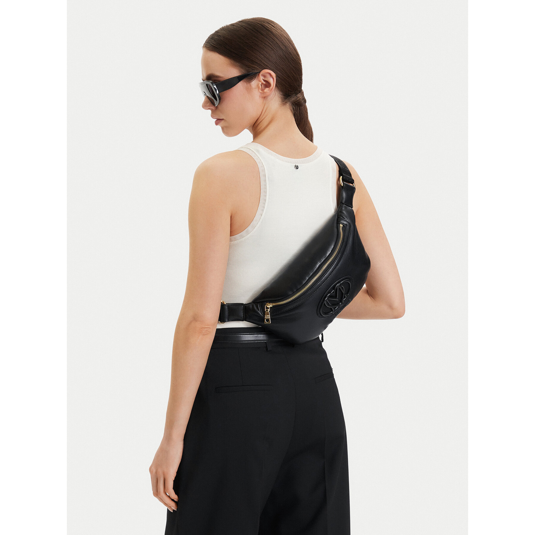 Τσαντάκι Μέσης﻿ LOVE MOSCHINO JC4337PP0OKM0000 Μαύρο