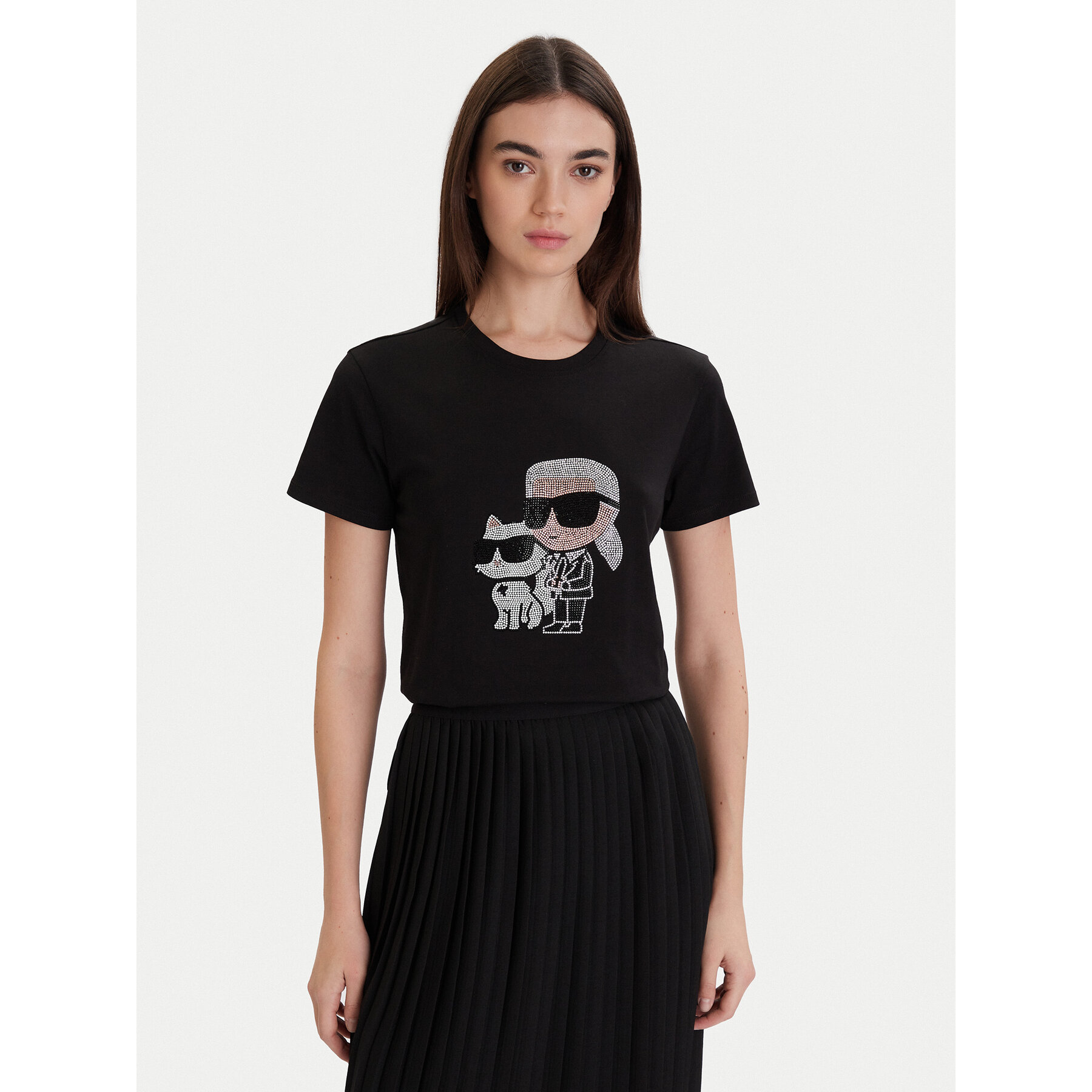 KARL LAGERFELD T-shirt A1W17131 Nero Regular Fit