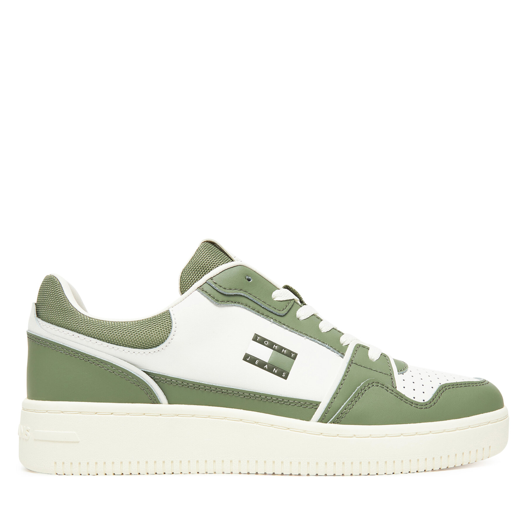 Sneakers Tommy Jeans Tjm Retro Basket EM0EM01610 Alb