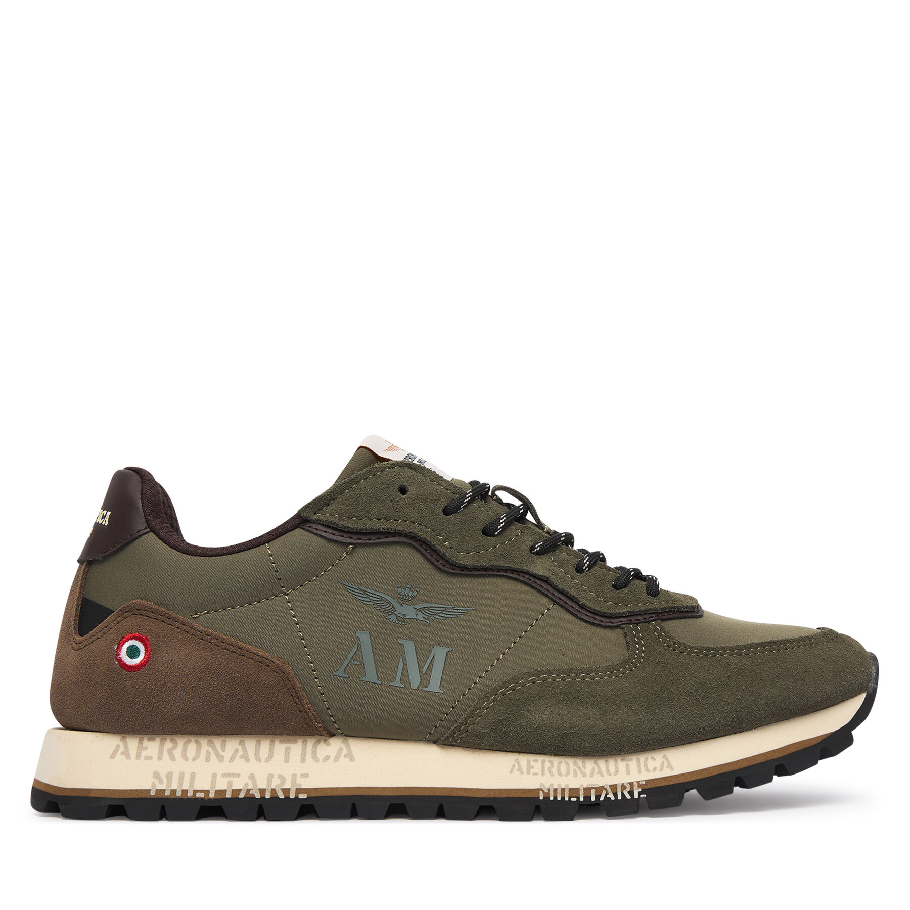 Sneakersy Aeronautica Militare 262SC0320UPL00313 Tmavo zelená
