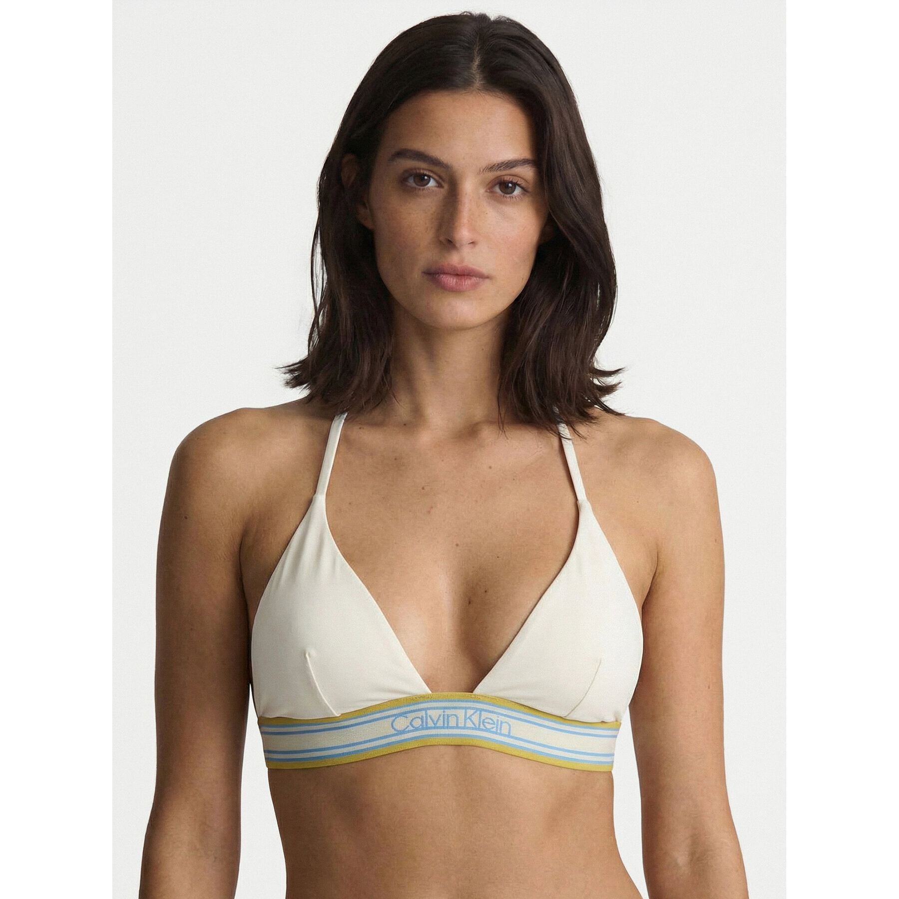 Calvin Klein Swimwear Bikini-Oberteil LV00Q61214 Creme