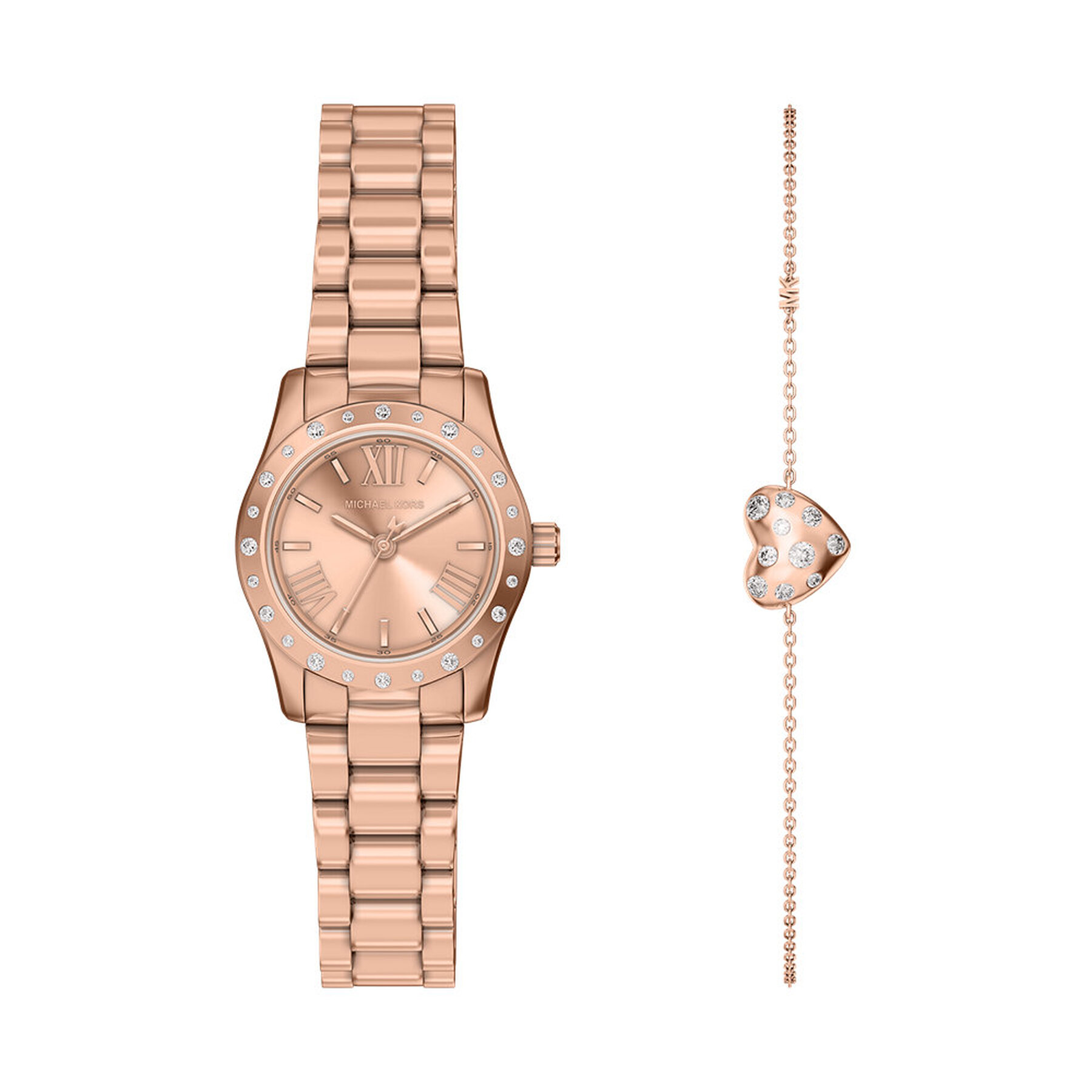 Set de ceas și brățară Michael Kors Lexington Set MK4994SET Roz