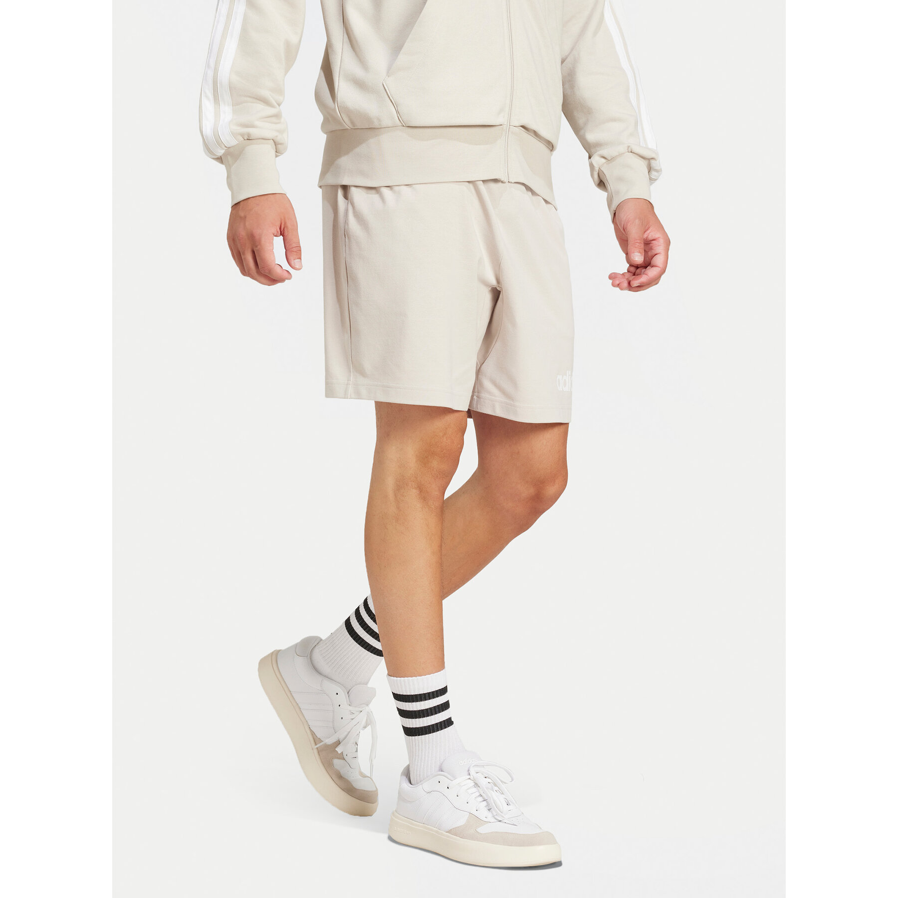 adidas Sportshorts Essentials Linear JC9346 Beige Regular Fit