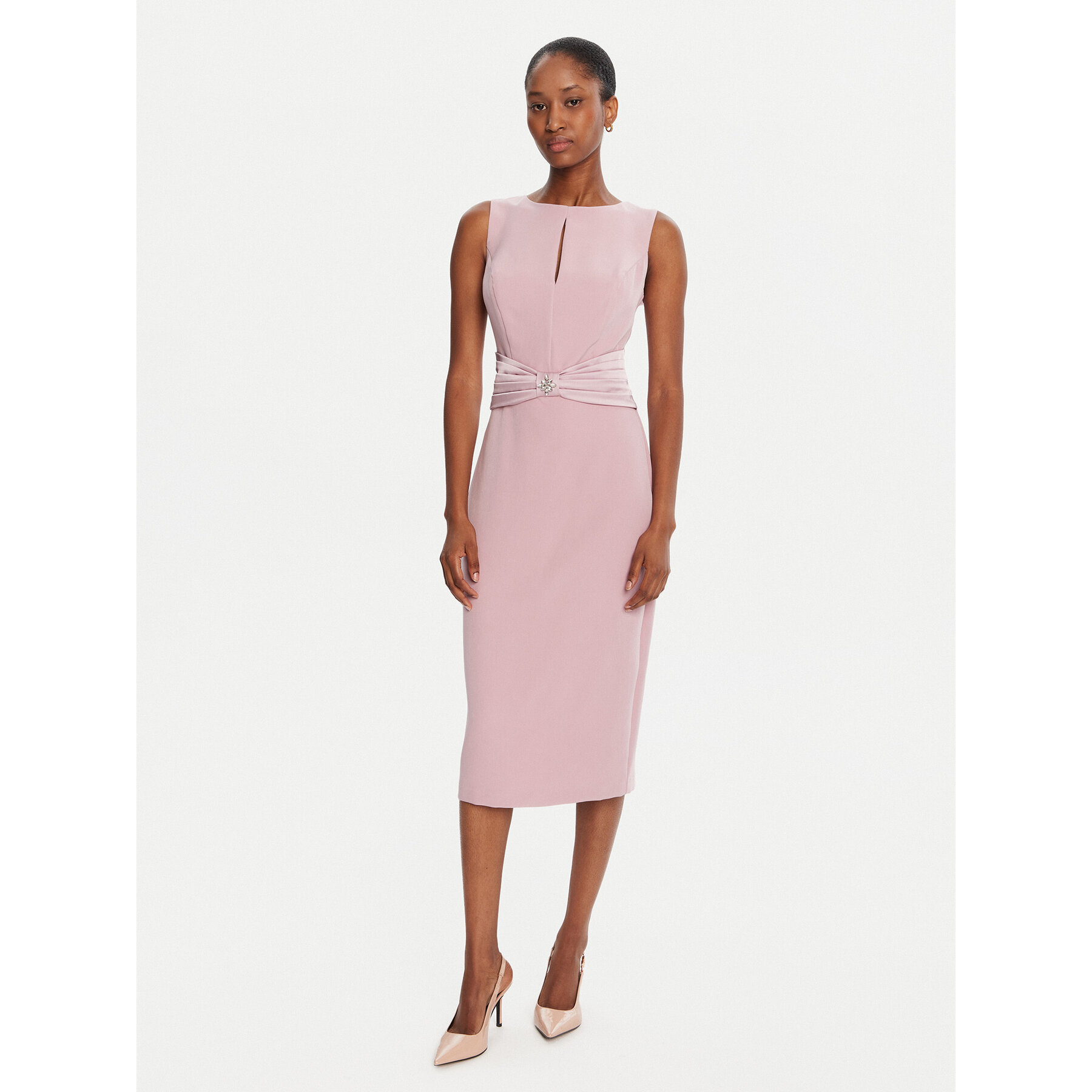 Rinascimento Coctailkleid CFC0125073003 Rosa Slim Fit