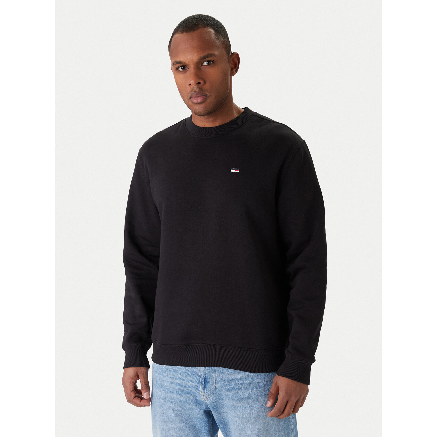 Tommy Jeans Sweatshirt DM0DM20741 Schwarz Regular Fit