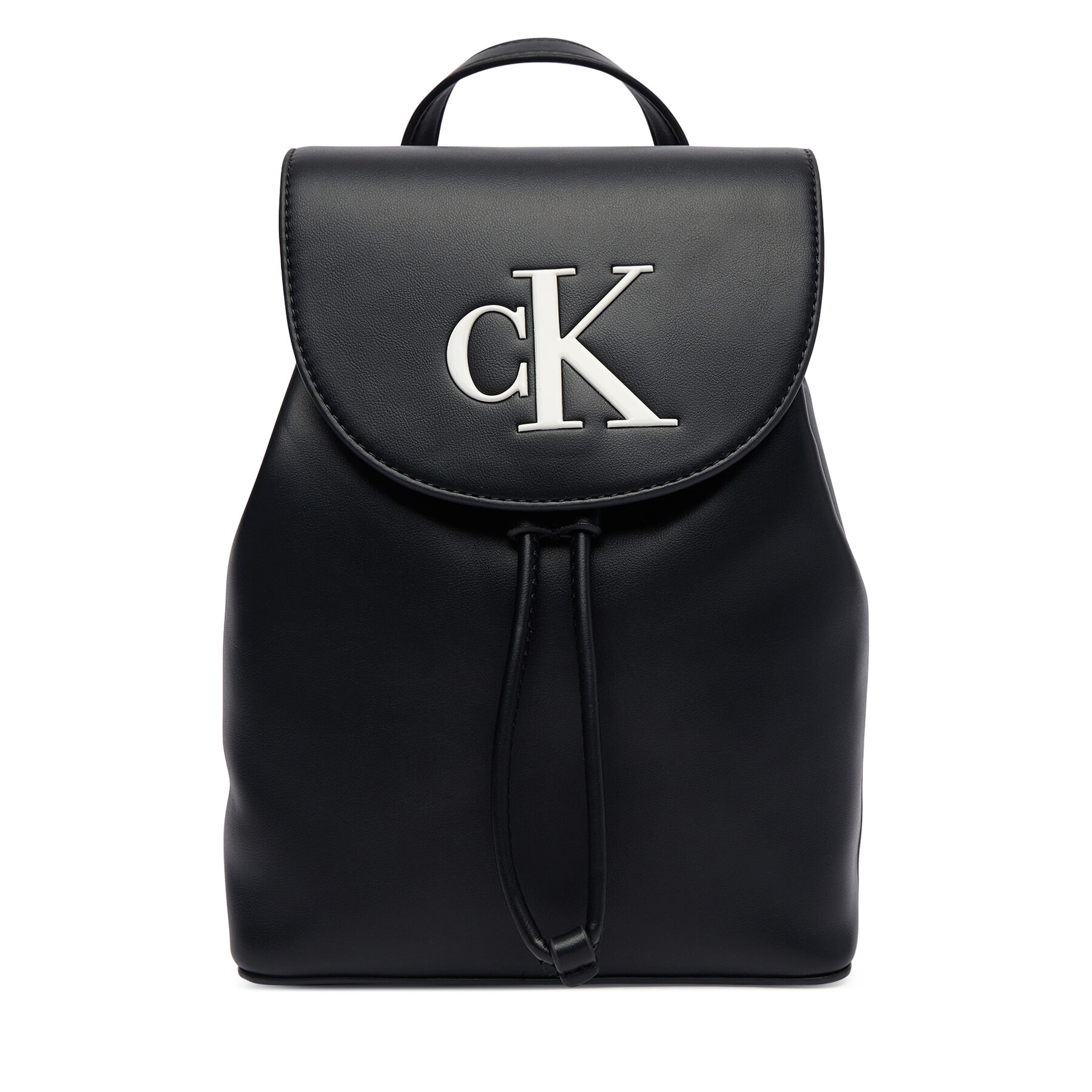 Σακίδιο Calvin Klein Bold Ck Flap Mini Backpack LV04F3893G Μαύρο