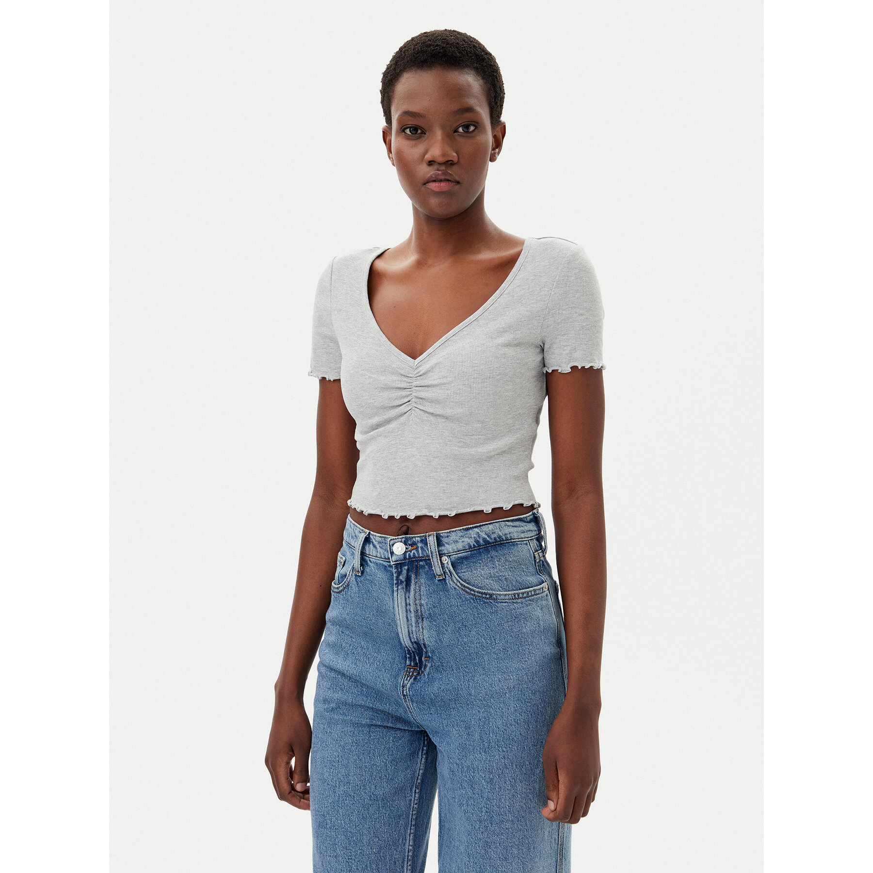 ONLY T-shirt Betty 15311919 Grigio Regular Fit