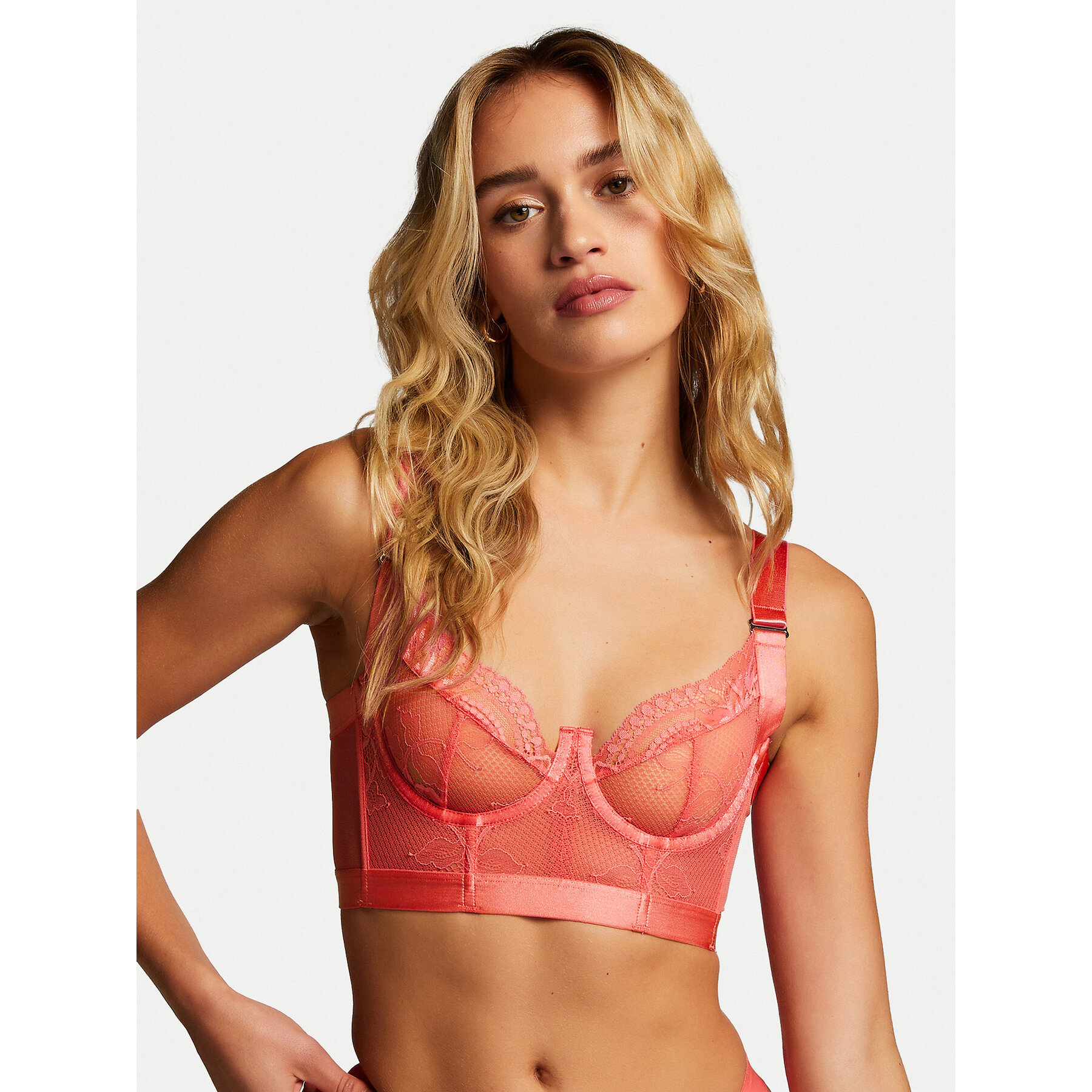 Hunkemöller Hunkemöller Σουτιέν με μπανέλα Hana 204675 Ροζ