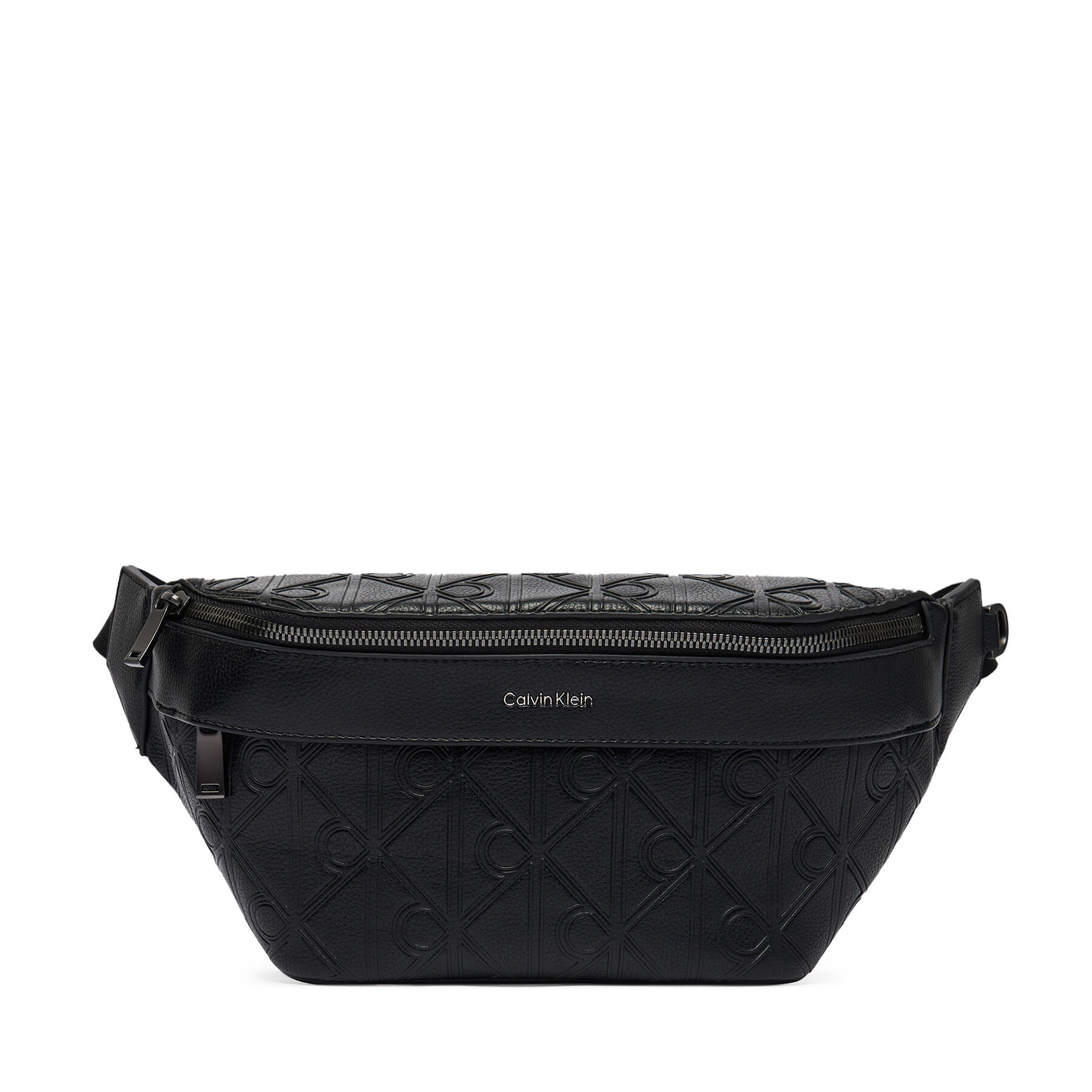 Τσαντάκι Μέσης﻿ Calvin Klein Emblem Aop Deboss Waistbag LV04D3564G Μαύρο