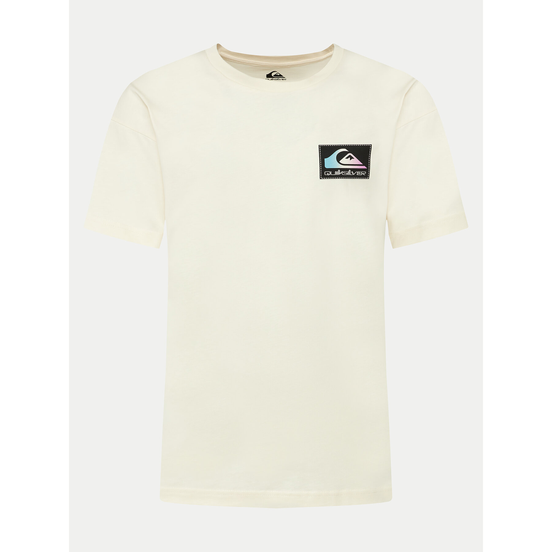 Quiksilver T-Shirt Back Flash EQYZT07605 Εκρού Regular Fit