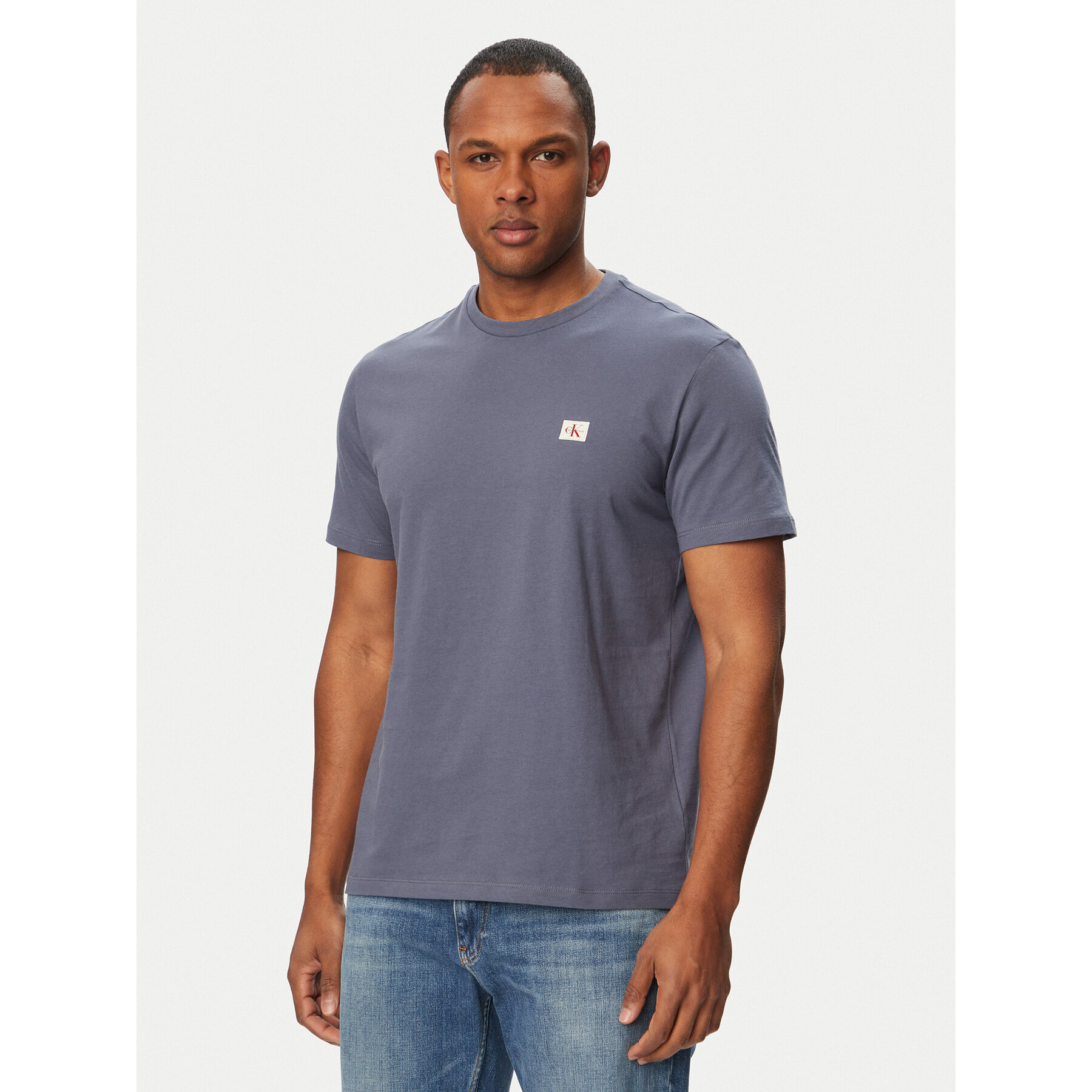Calvin Klein Jeans T-Shirt LV04RC272G Blau Regular Fit