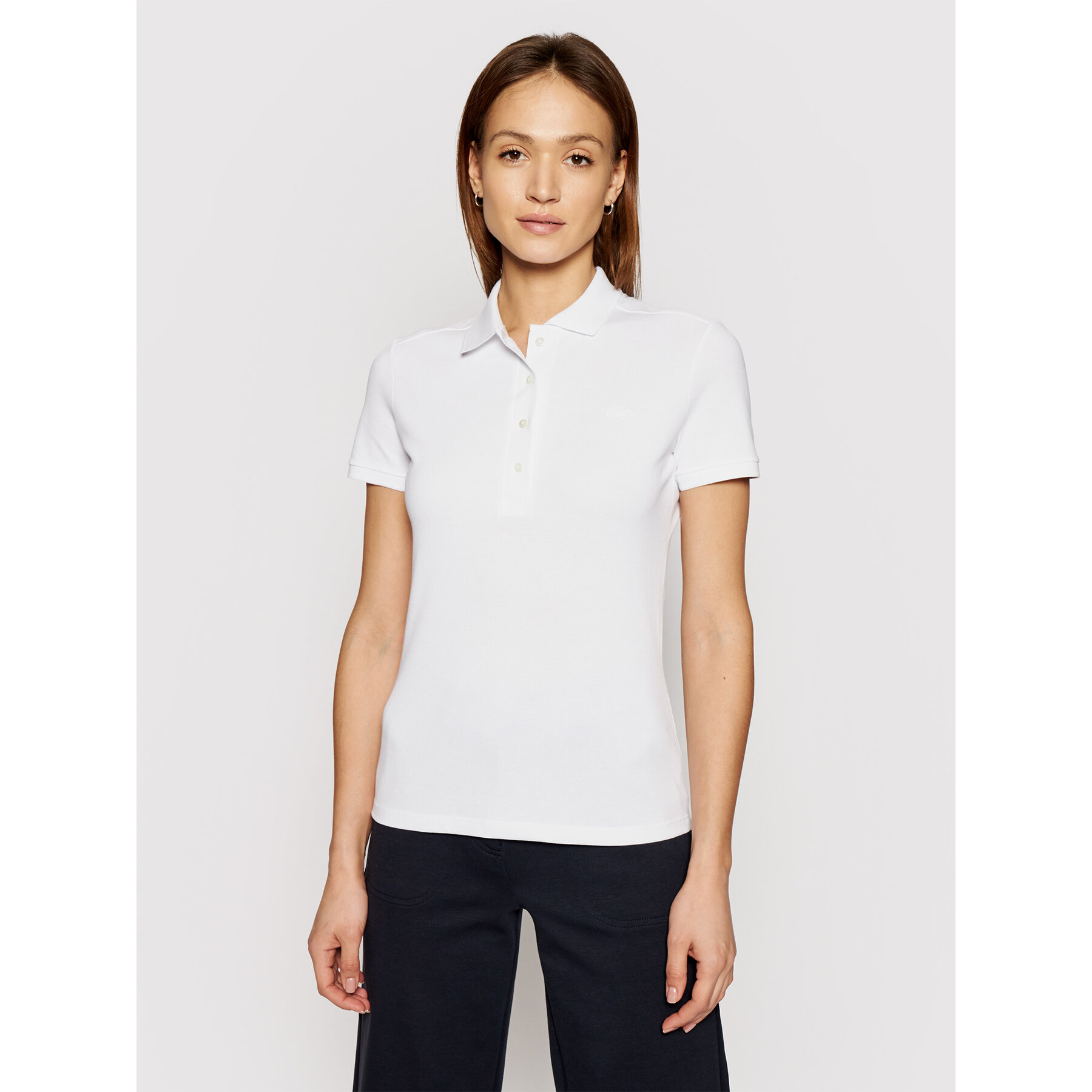 Lacoste Polo PF5462 Bianco Slim Fit