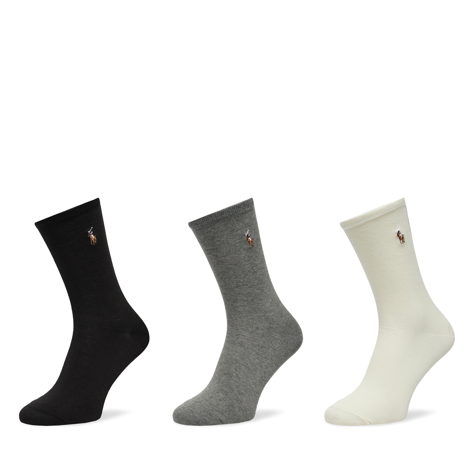 Zestaw 3 par wysokich skarpet damskich Polo Ralph Lauren, Rozmiar 40_43 Kolorowy 455955241001