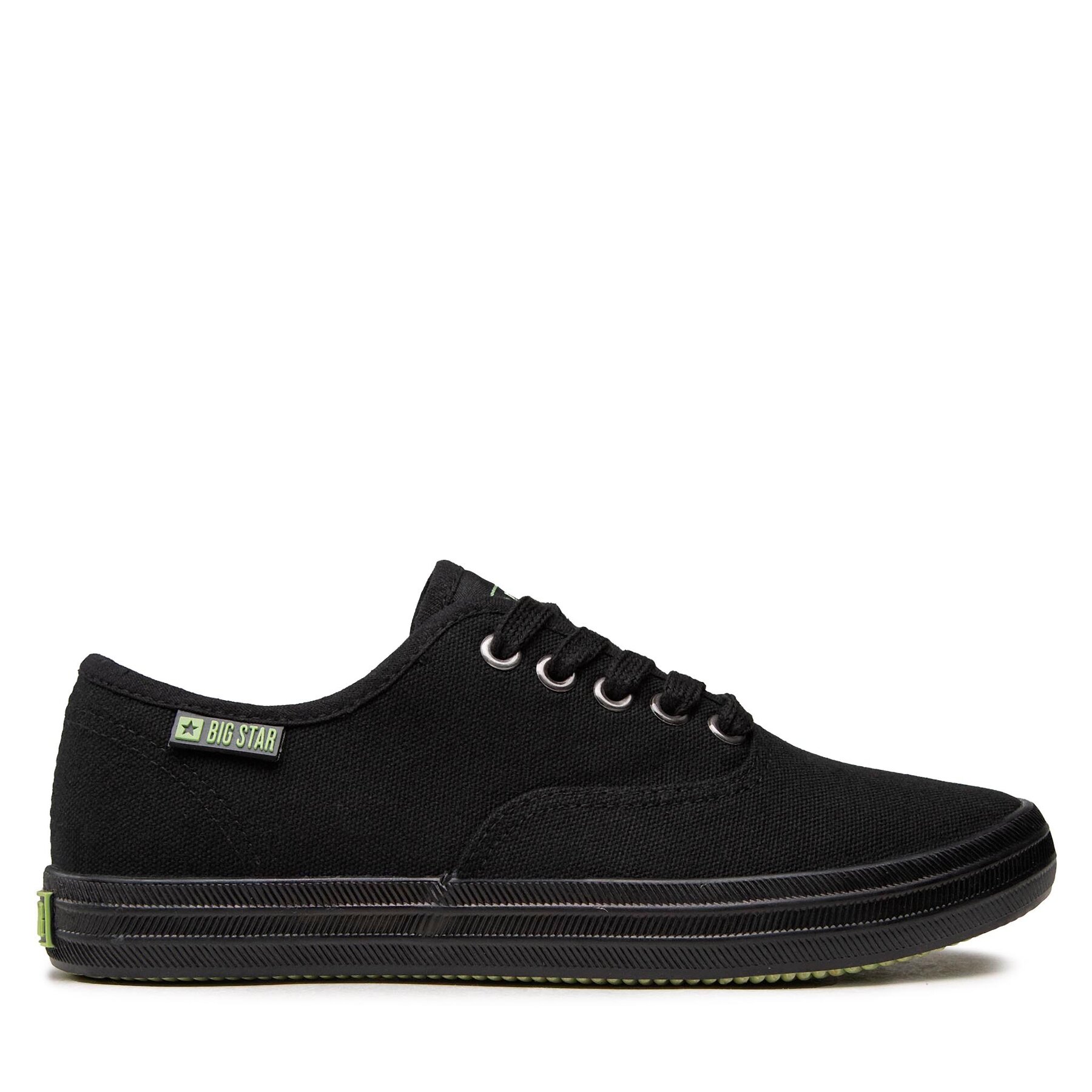 Kinder Sneakers aus Stoff Big Star Shoes, Schuhgröße 38, Schwarz, JJ274261