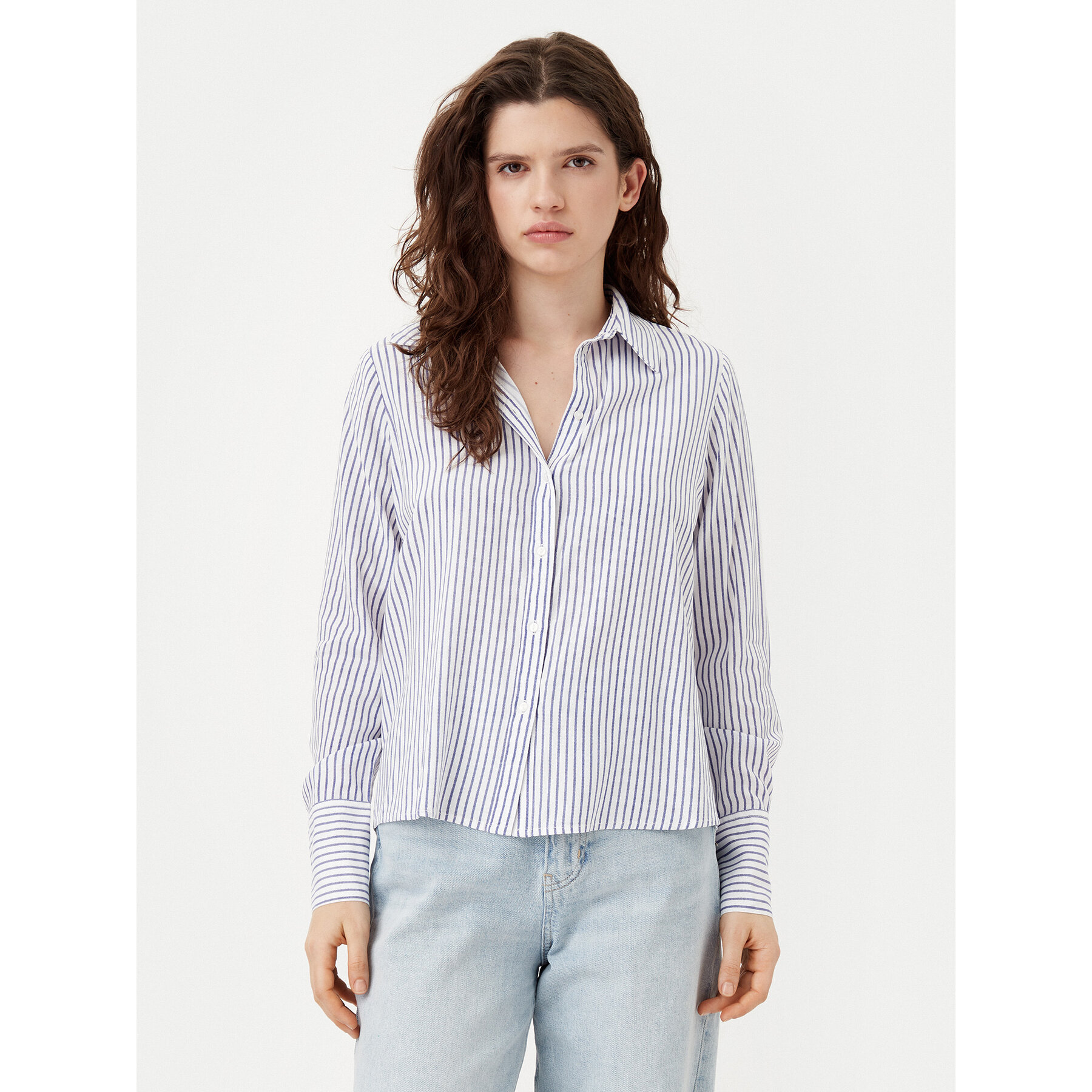 ONLY Hemd Berit 15320243 Blau Regular Fit