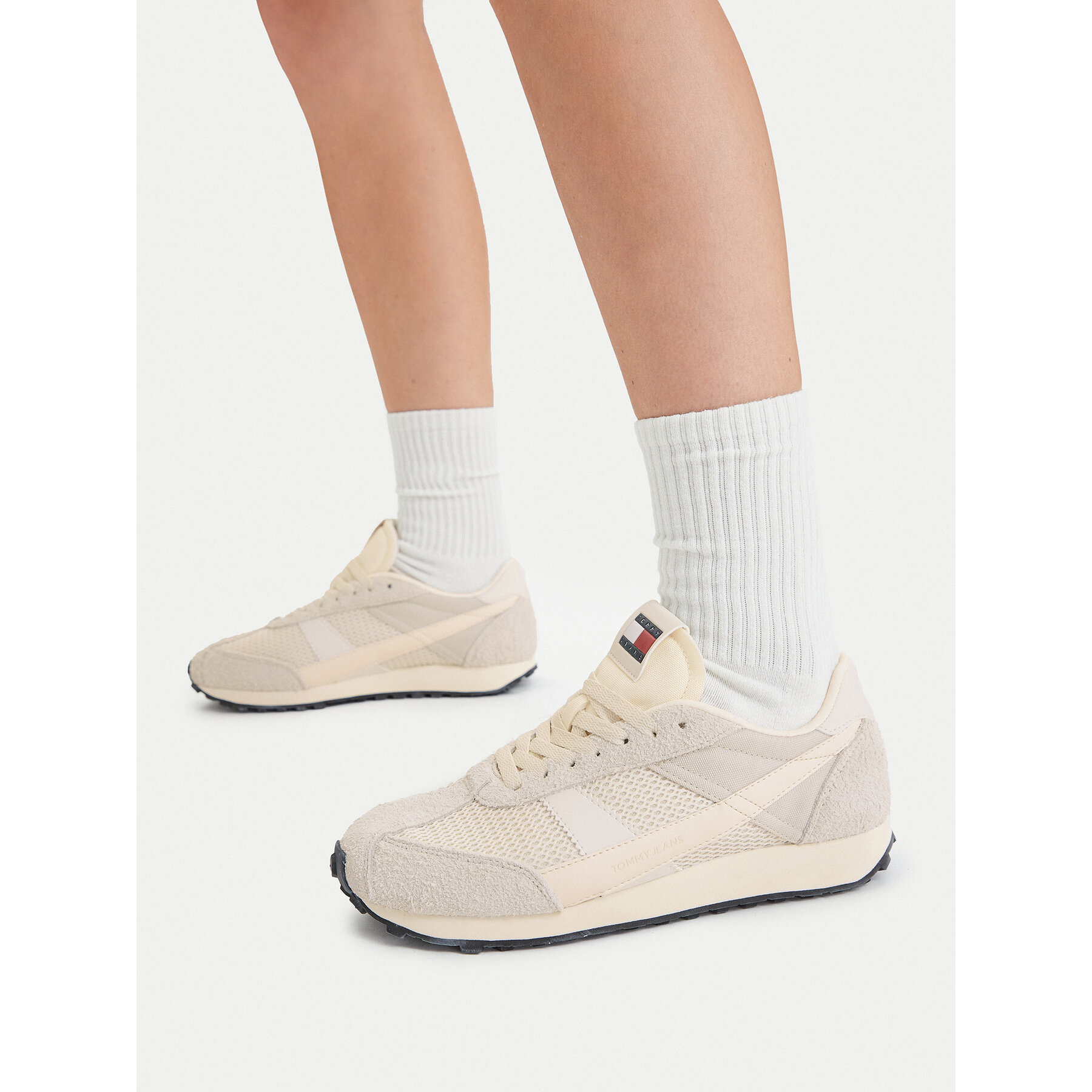 Tenisice Tommy Jeans Tjw Retro Runner Archive EN0EN03013 Écru