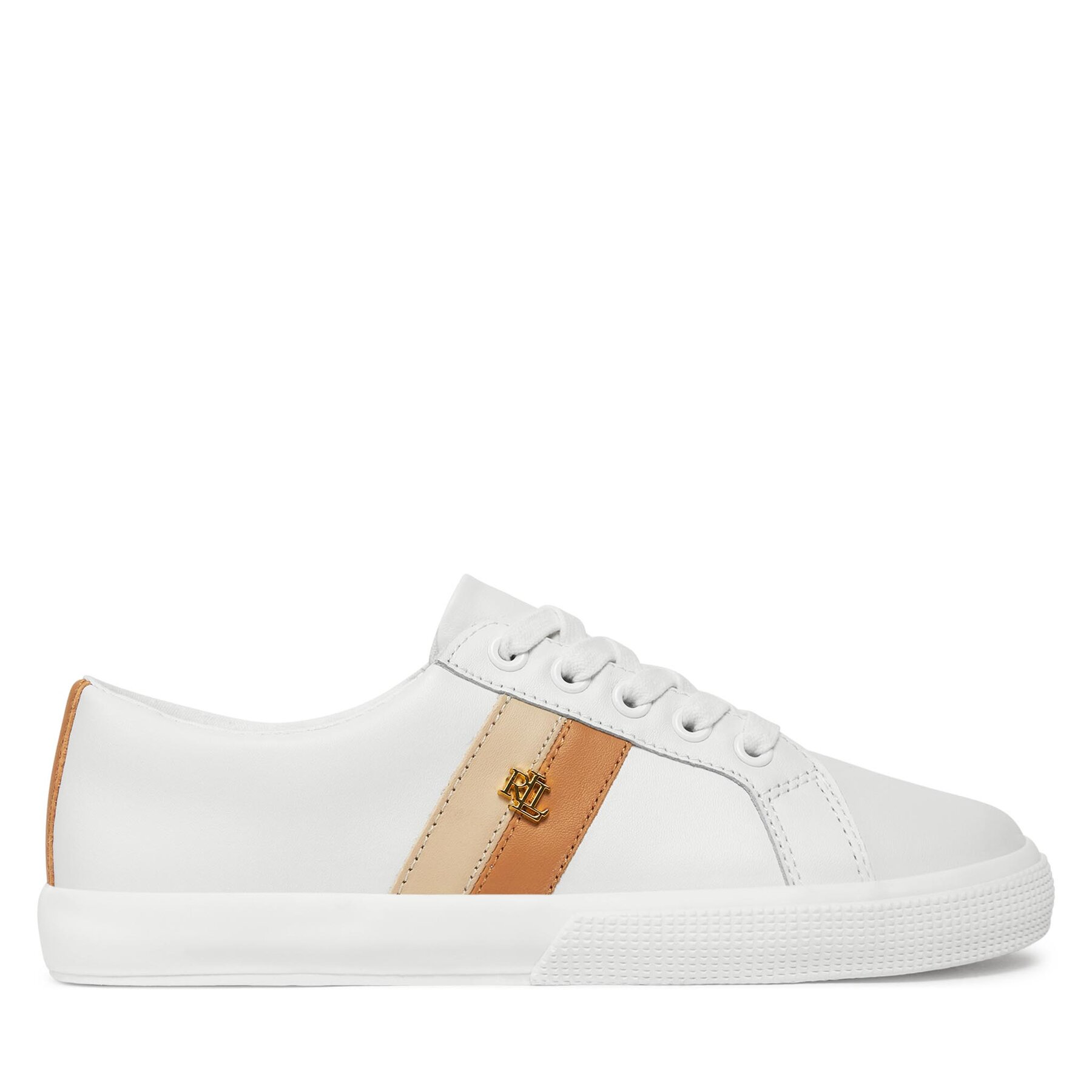 Sneakersy Lauren Ralph Lauren Janson II 802925365001 Biela