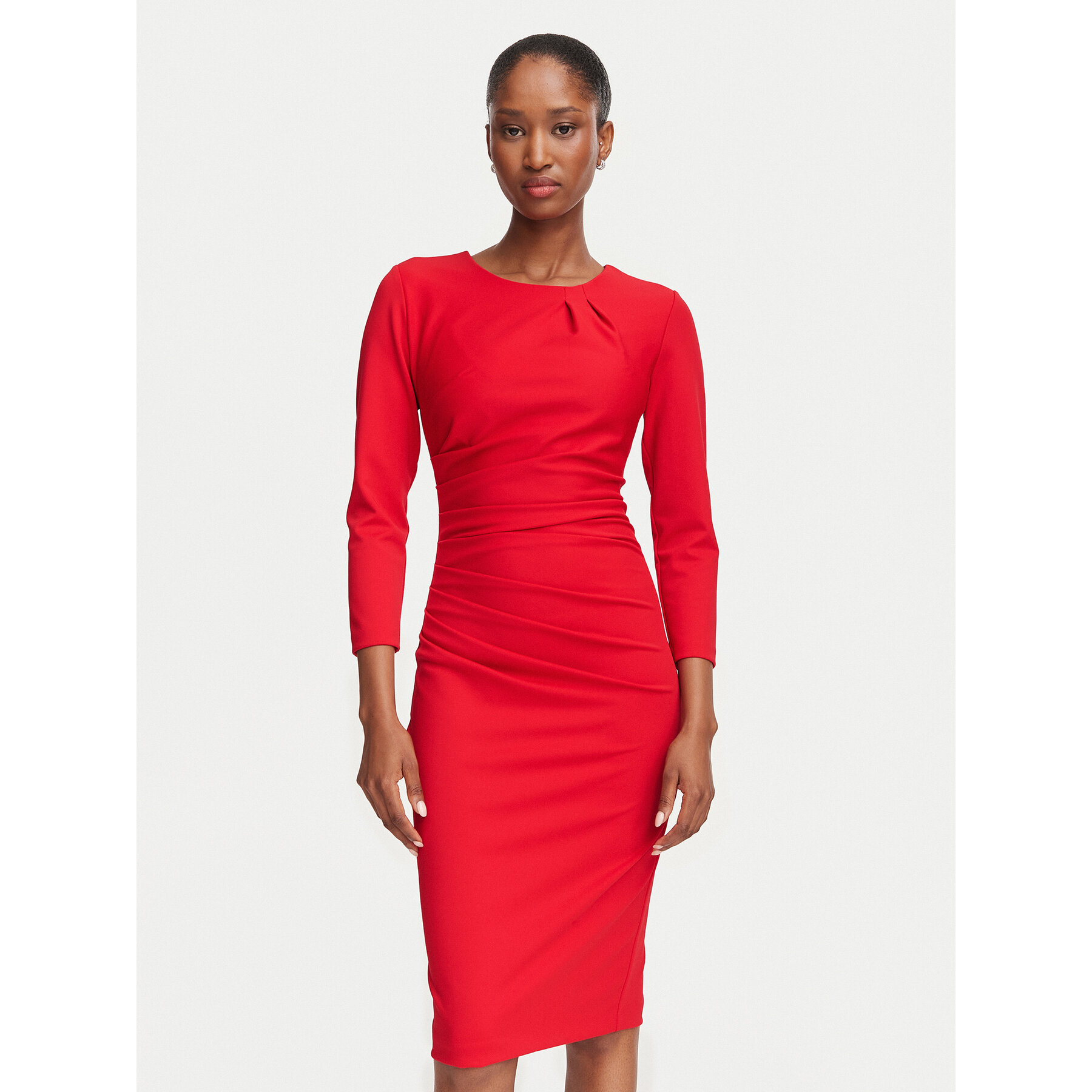 Rinascimento Coctailkleid CFC0131064003 Rot Slim Fit