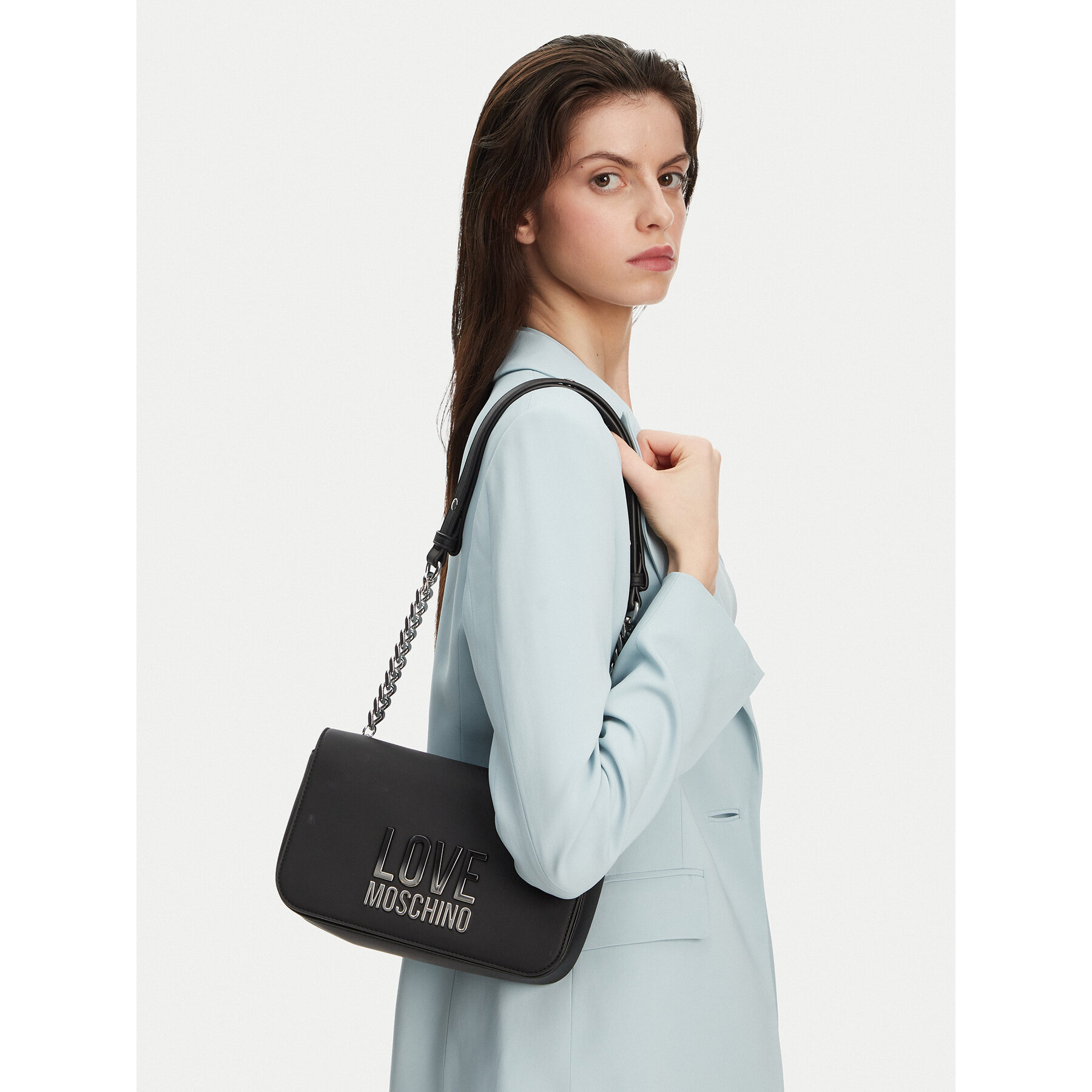 Ročna torba LOVE MOSCHINO JC4254PP0MKD000B Črna