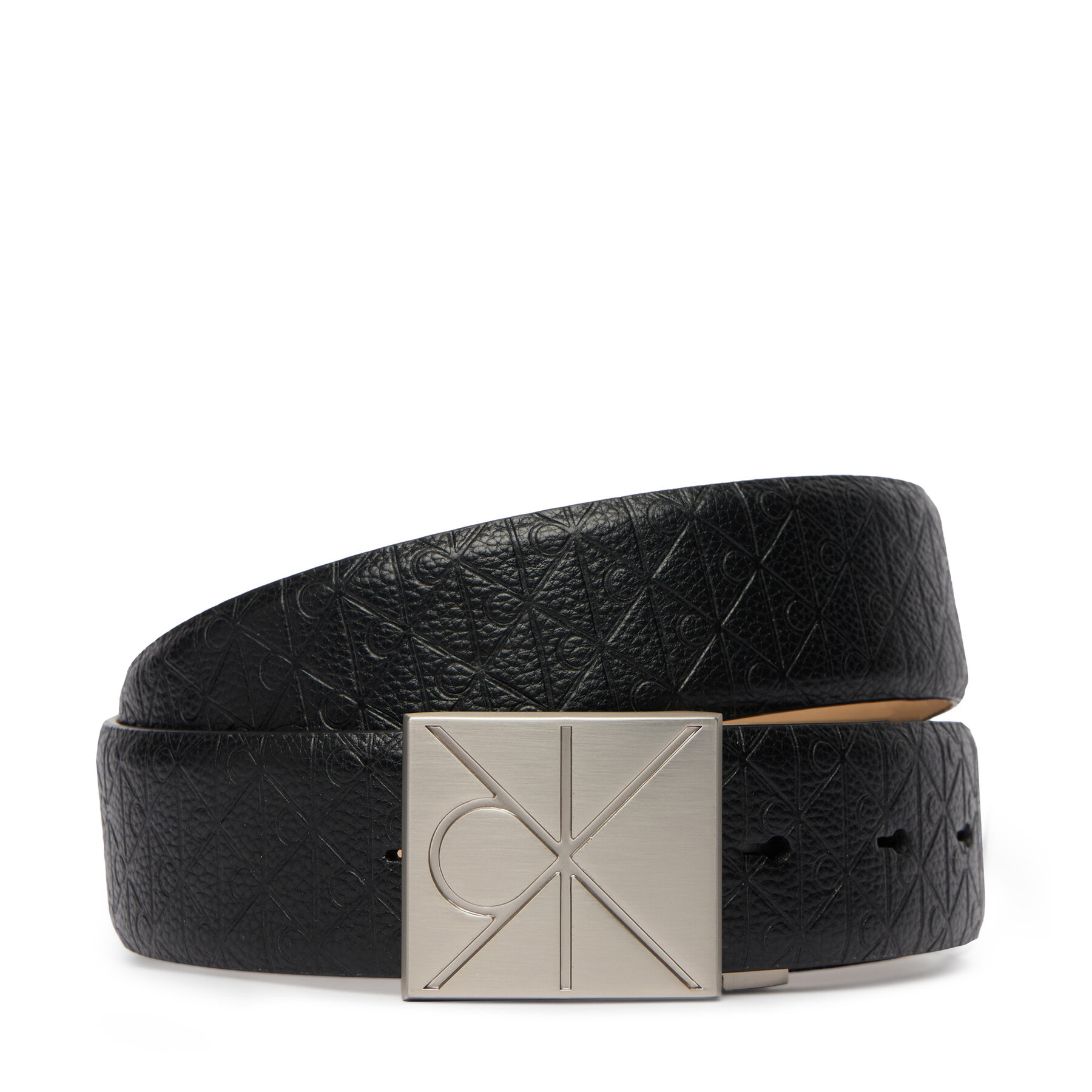 Curea Calvin Klein Emblem Plaque W/ Aop 35Mm Adj LV04D7082G Negru